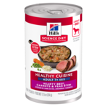 Hill's Science Diet Hill's Science Diet Wet Dog Food Can - Healthy Cuisine Adult 7+ Beef, Carrots & Peas Stew - 12.5 oz, Case of 12