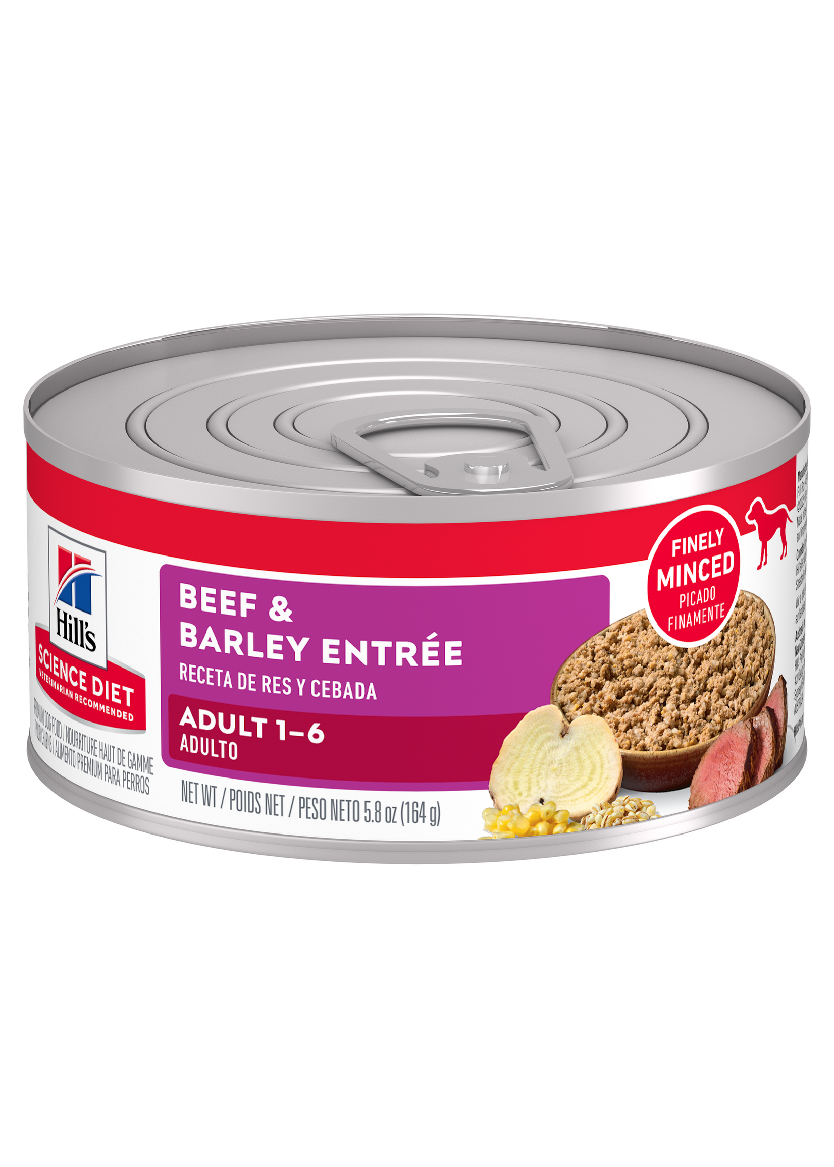 Hill's Science Diet Hill's Science Diet Wet Dog Food Can - Adult 1-6 Beef & Barley Entree - 5.8 oz, Case of 24