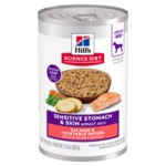 Hill's Science Diet Hill's Science Diet Wet Dog Food Can - Adult Sensitive Stomach & Skin Salmon & Vegetable - 12.8 oz, Case of 12