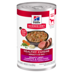Hill's Science Diet Hill's Science Diet Wet Dog Food Can - Healthy Cuisine Adult 1-6 Beef, Carrots & Peas Stew - 12.5 oz, Case of 12
