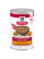 Hill's Science Diet Hill's Science Diet Wet Dog Food Can - Healthy Cuisine Adult 1-6 Chicken, Carrots & Spinach Stew - 12.5 oz, Case of 12