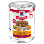 Hill's Science Diet Hill's Science Diet Wet Dog Food Can - Adult 1-6 Savory Stew Chicken & Vegetables - 12.8 oz, Case of 12