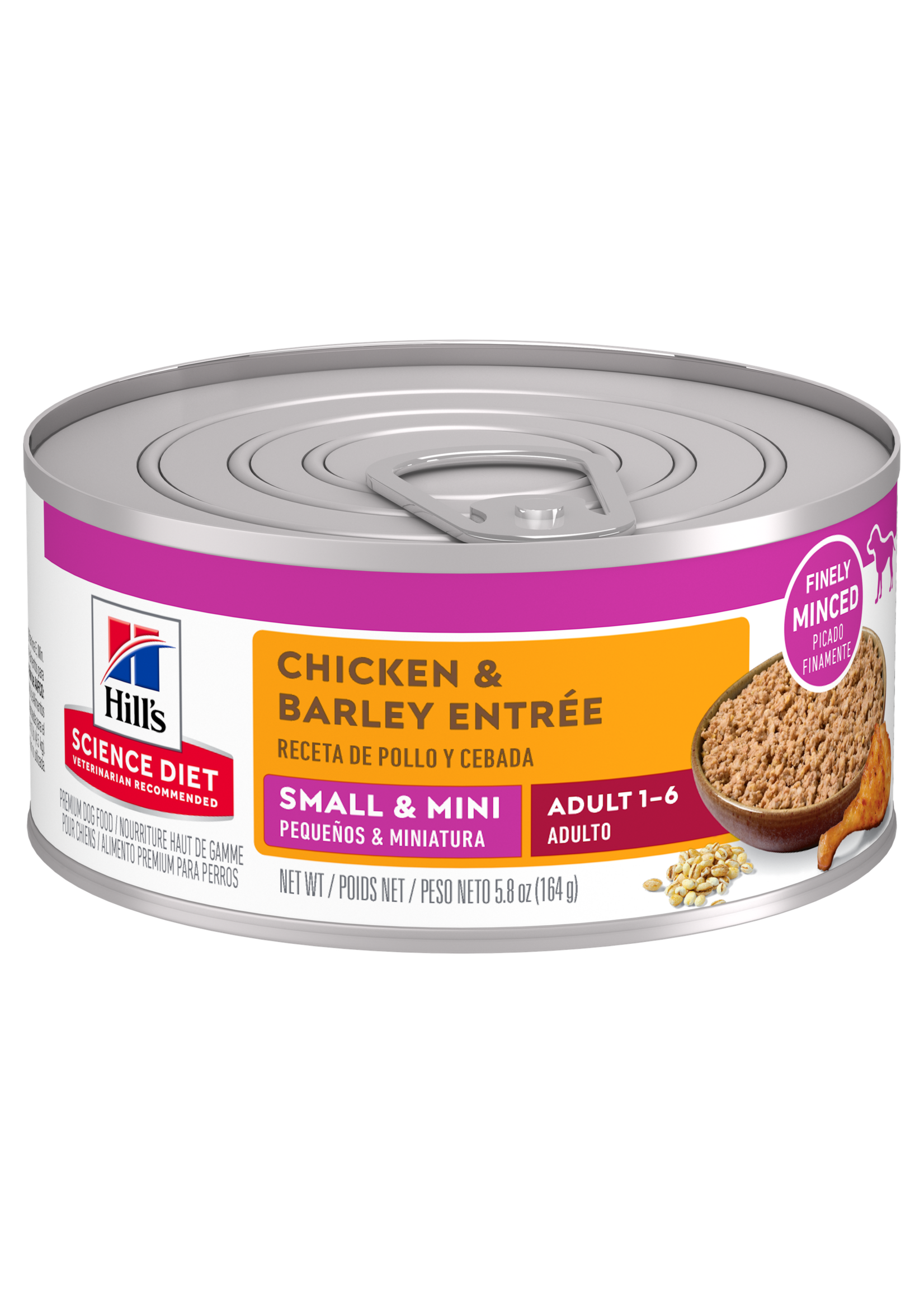 Hill's Science Diet Hill's Science Diet Wet Dog Food Can - Adult 1-6 Small & Mini Chicken & Barley Entree - 5.8 oz, Case of 24