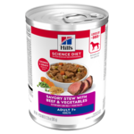 Hill's Science Diet Hill's Science Diet Wet Dog Food Can - Adult 7+ Savory Stew Beef & Vegetables - 12.8 oz, Case of 12