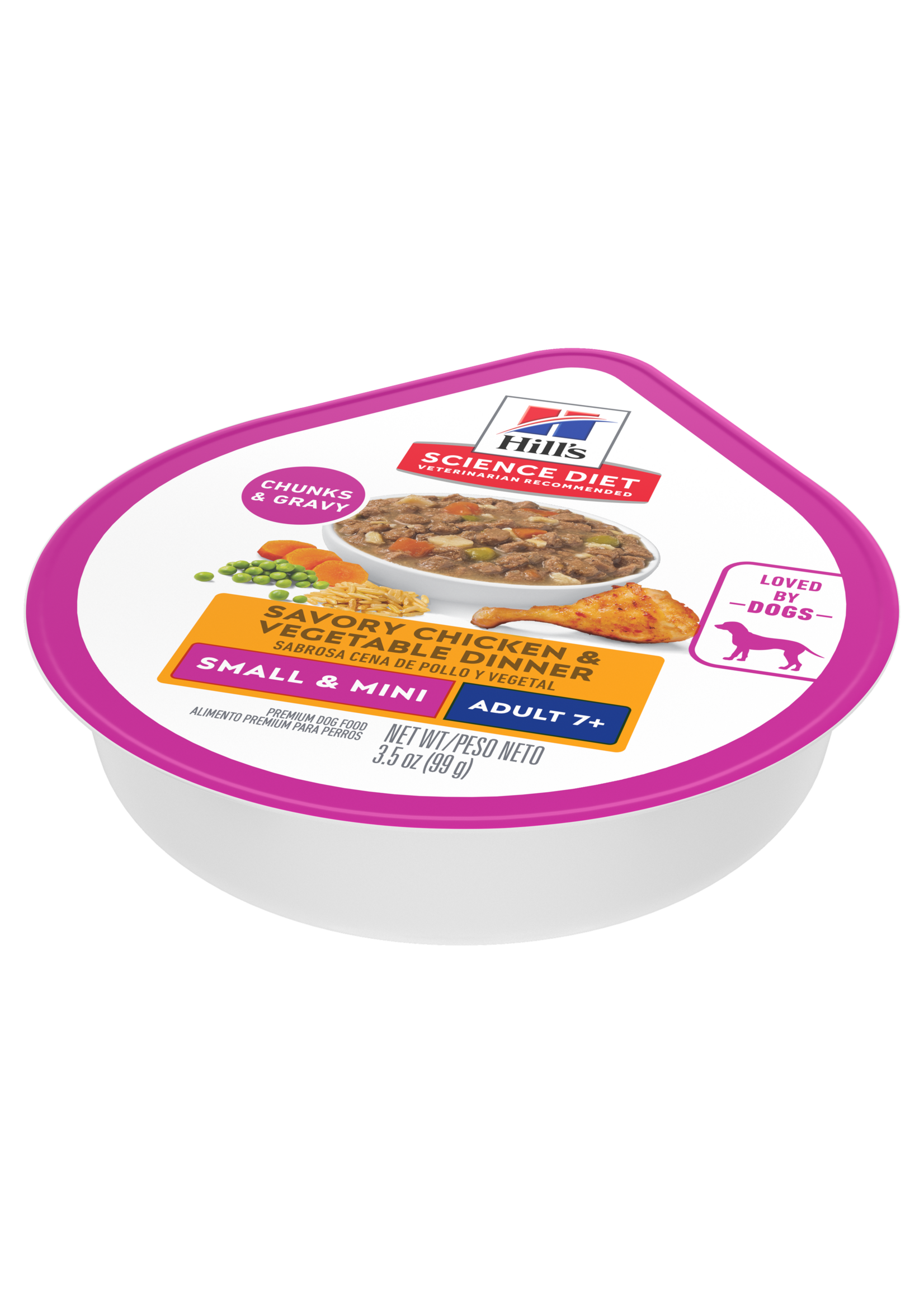 Hill's Science Diet Hill's Science Diet Wet Dog Food Tray - Adult 7+ Small & Mini Savory Stew Chicken & Vegetables - 3.5 oz, Box of 12