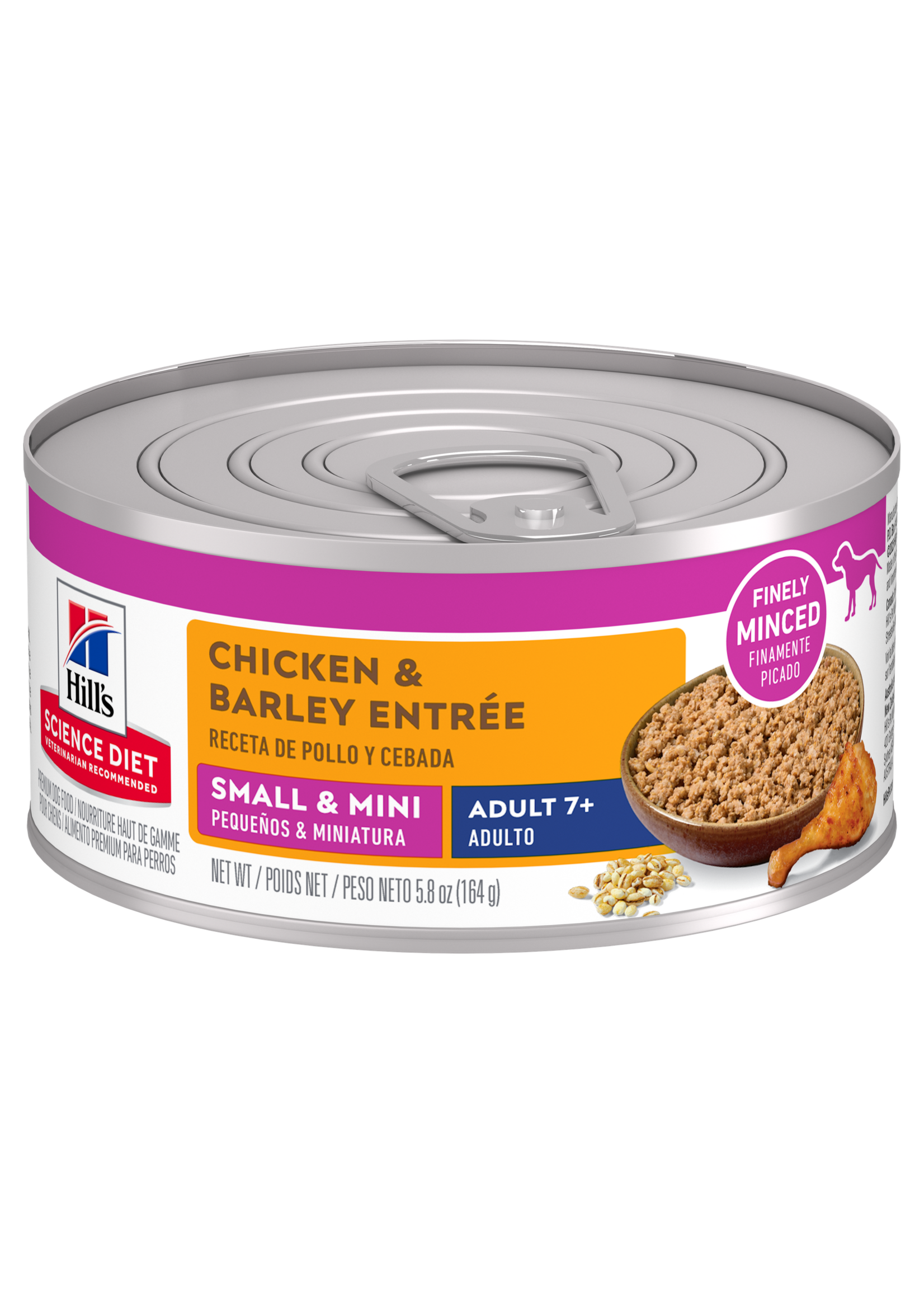 Hill's Science Diet Hill's Science Diet Wet Dog Food Can - Adult 7+ Small & Mini Chicken & Barley Entree - 5.8 oz, Case of 24