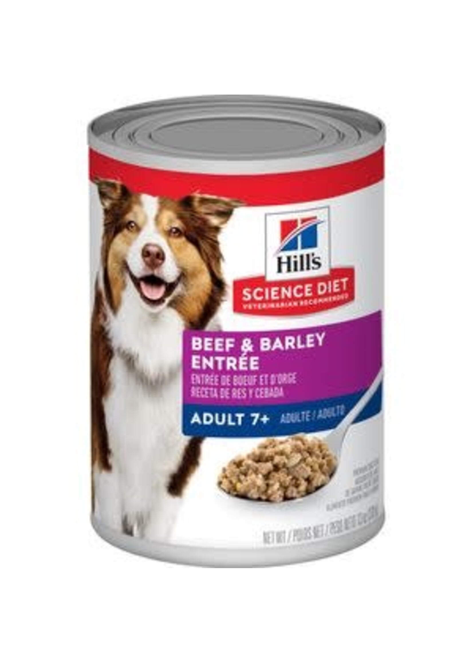 Hill's Science Diet Hill's Science Diet Wet Dog Food Can - Adult 7+ Beef & Barley Entree - 13 oz, Case of 12