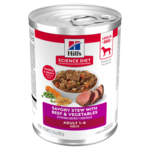 Hill's Science Diet Hill's Science Diet Wet Dog Food Can - Adult 1-6 Savory Stew Beef & Vegetables - 12.8 oz, Case of 12