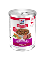 Hill's Science Diet Hill's Science Diet Wet Dog Food Can - Adult 1-6 Savory Stew Beef & Vegetables - 12.8 oz, Case of 12