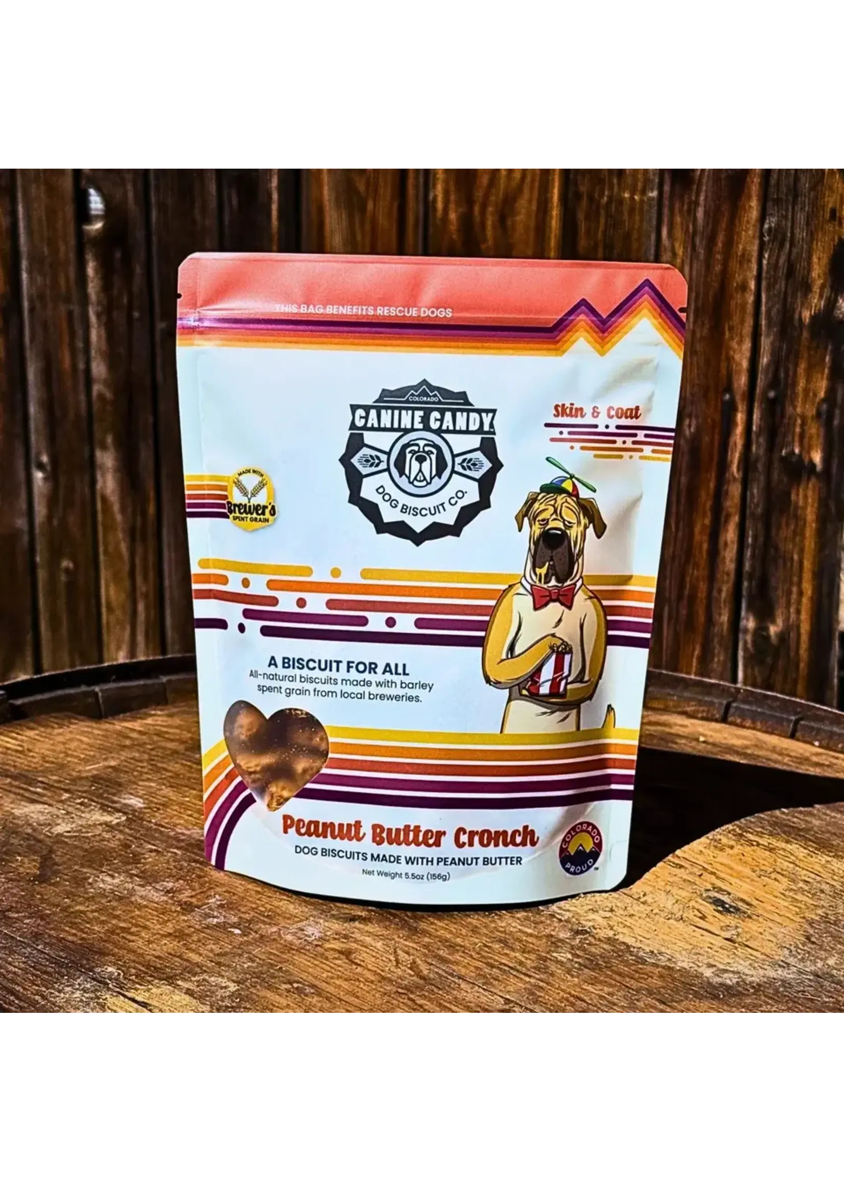 Canine Candy Canine Candy Peanut Butter Cronch Biscuits Dog Treats - 4.5 oz