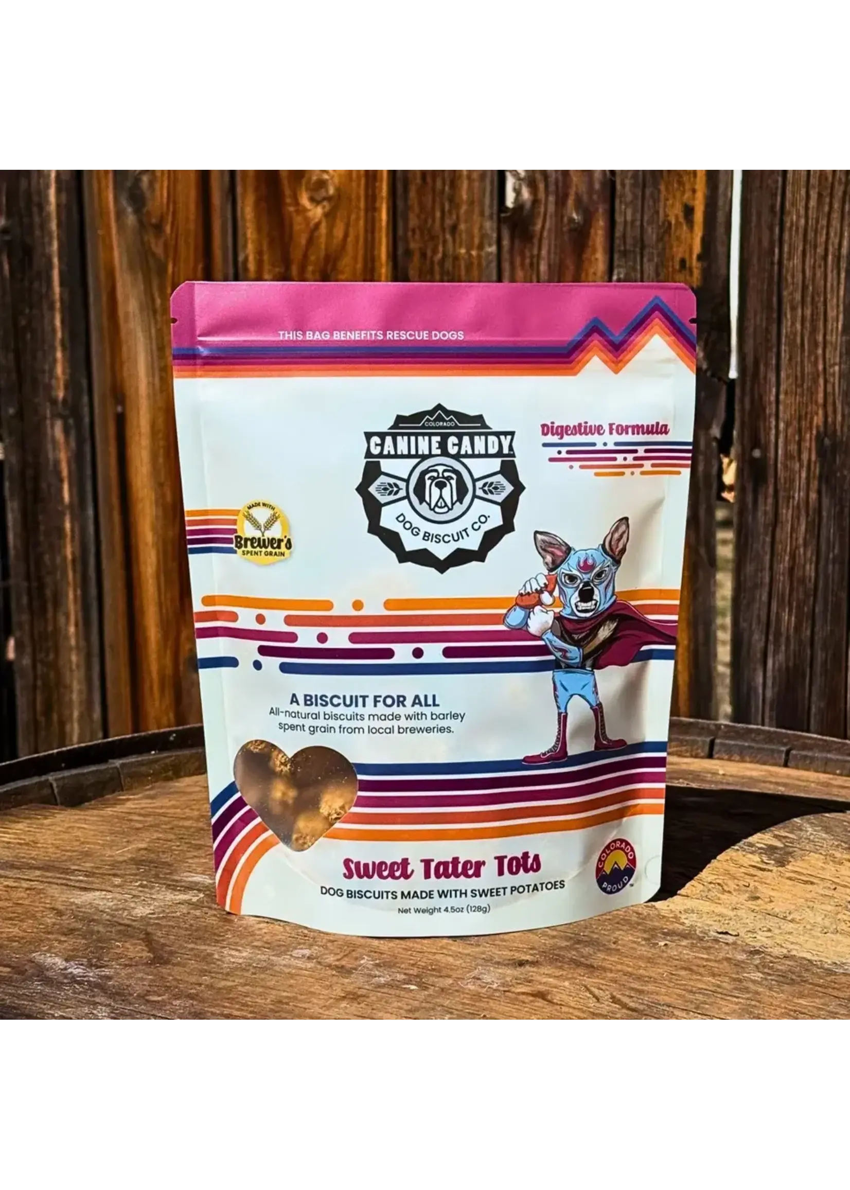 Canine Candy Canine Candy Sweet Tater Tots Biscuits Dog Treats - 4.5 oz