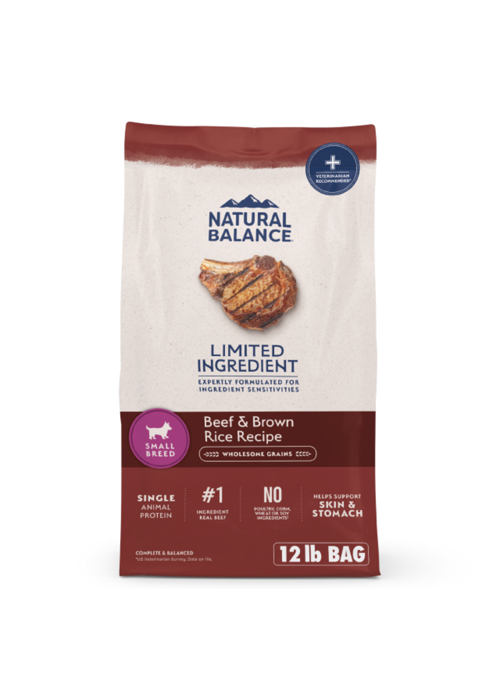 Natural Balance Natural Balance L.I.D. Small Breed Beef & Brown Rice Recipe Dry Dog Food - 12 lb