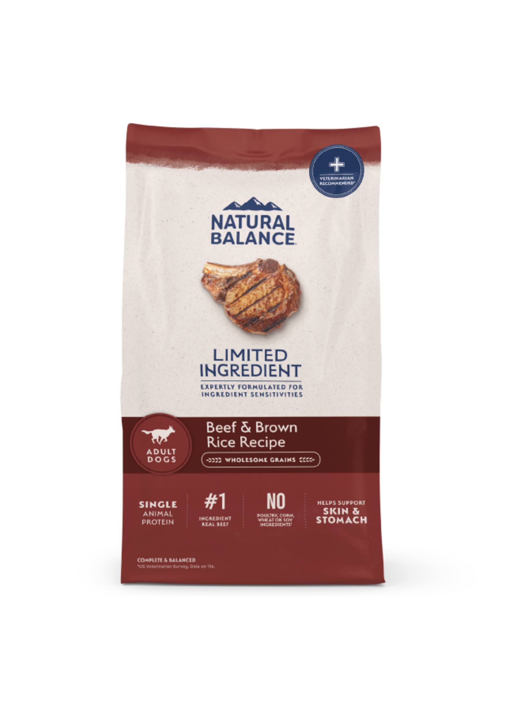 Natural Balance Natural Balance L.I.D. Beef & Brown Rice Dry Dog Food - 24 lb