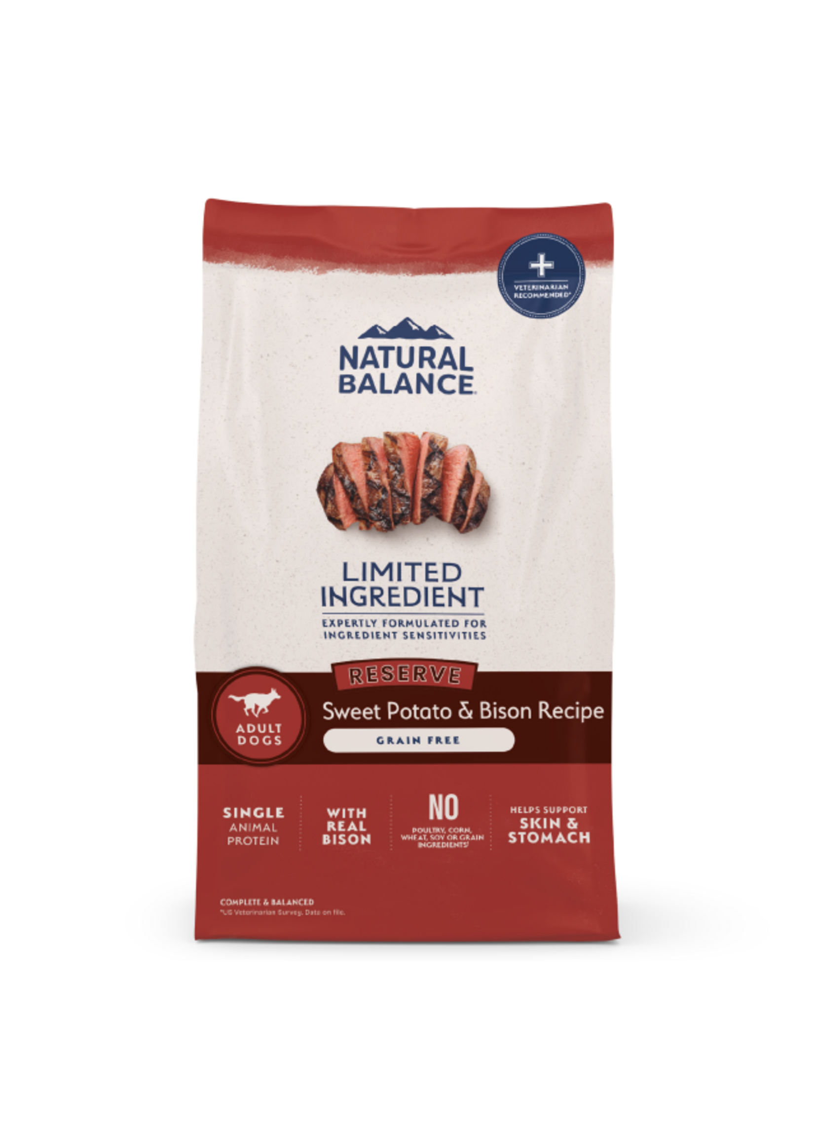 Natural Balance Natural Balance L.I.D. Grain Free Sweet Potato & Bison Dry Dog Food - 22 lb