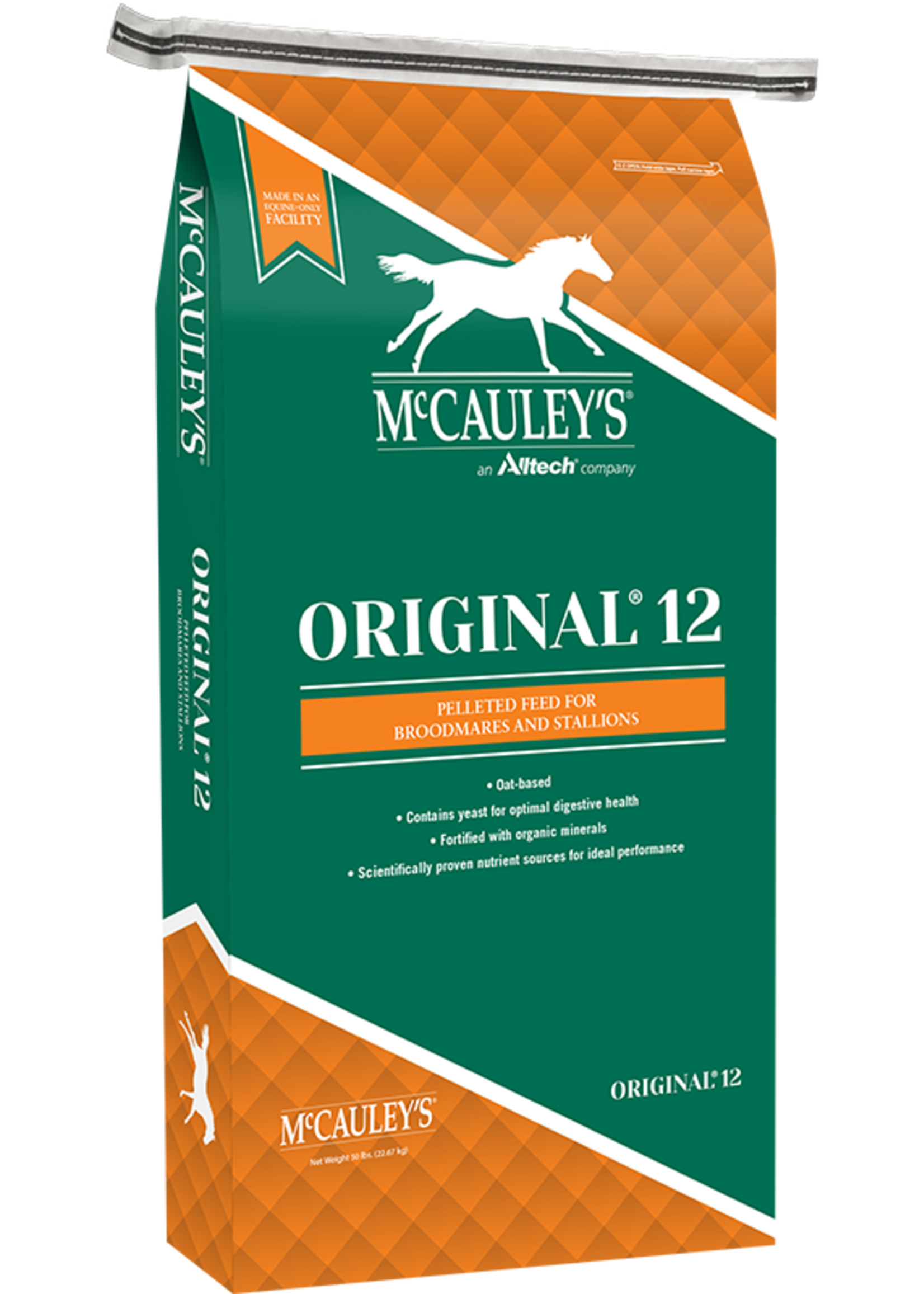 McCauley's Feeds McCauley's Original 12 Cube Pelleted Horse Feed - 50 lb