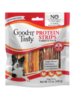 Good 'N' Tasty Good 'N' Tasty Protein Strips Chicken, Beef & Duck Dog Treats - 12 oz