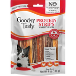 Good 'N' Tasty Good 'N' Tasty Protein Strips Chicken, Beef & Duck Dog Treats - 4 oz