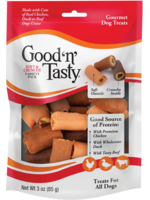 Good 'N' Tasty Good 'N' Tasty Soft & Crunchy Chicken, Duck & Beef Dog Treats - 3 oz