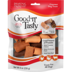 Good 'N' Tasty Good 'N' Tasty Soft & Crunchy Chicken, Duck & Beef Dog Treats - 8 oz