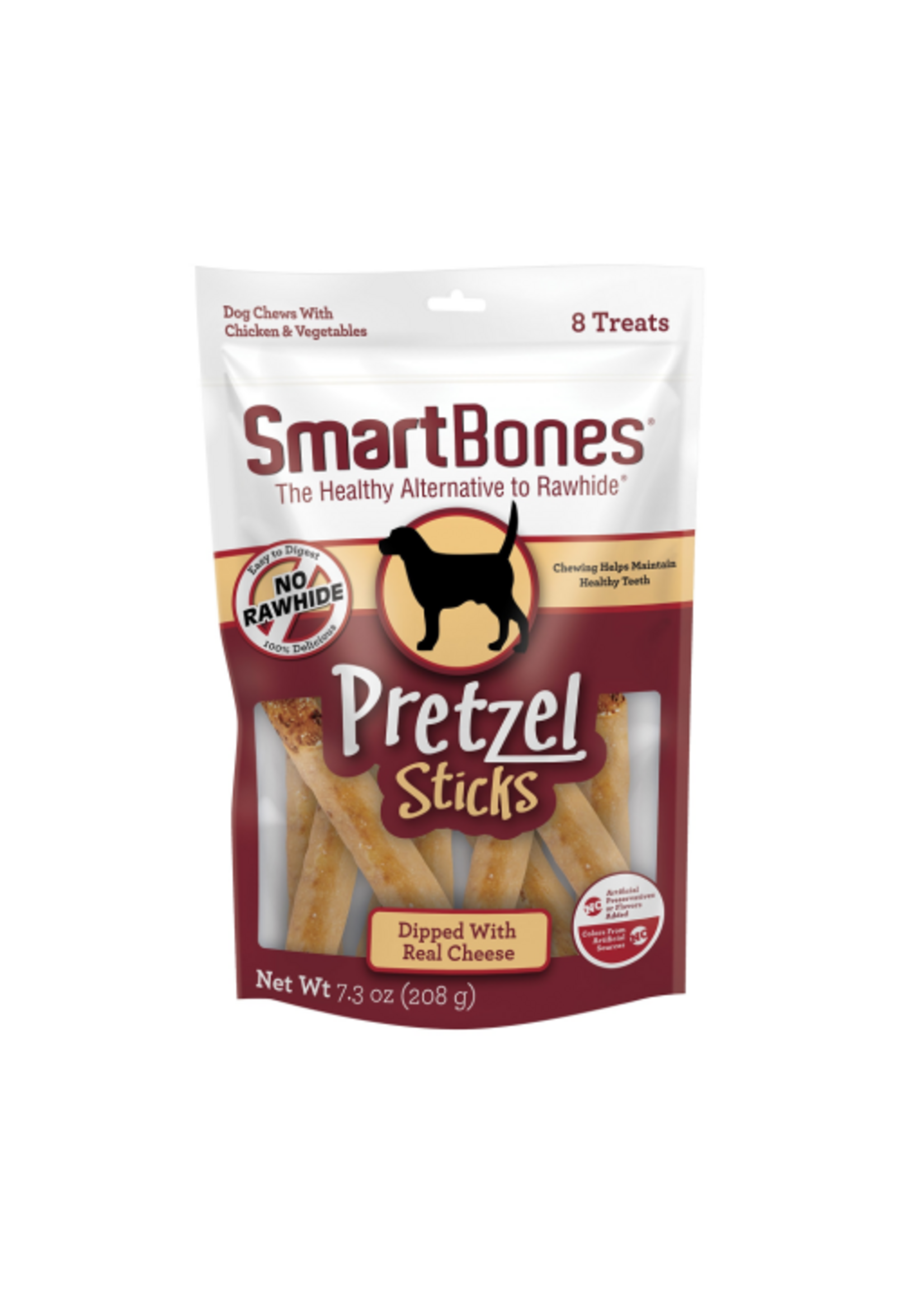 SmartBones SmartBones Pretzel Sticks Cheese Dog Treats - 8 Pack