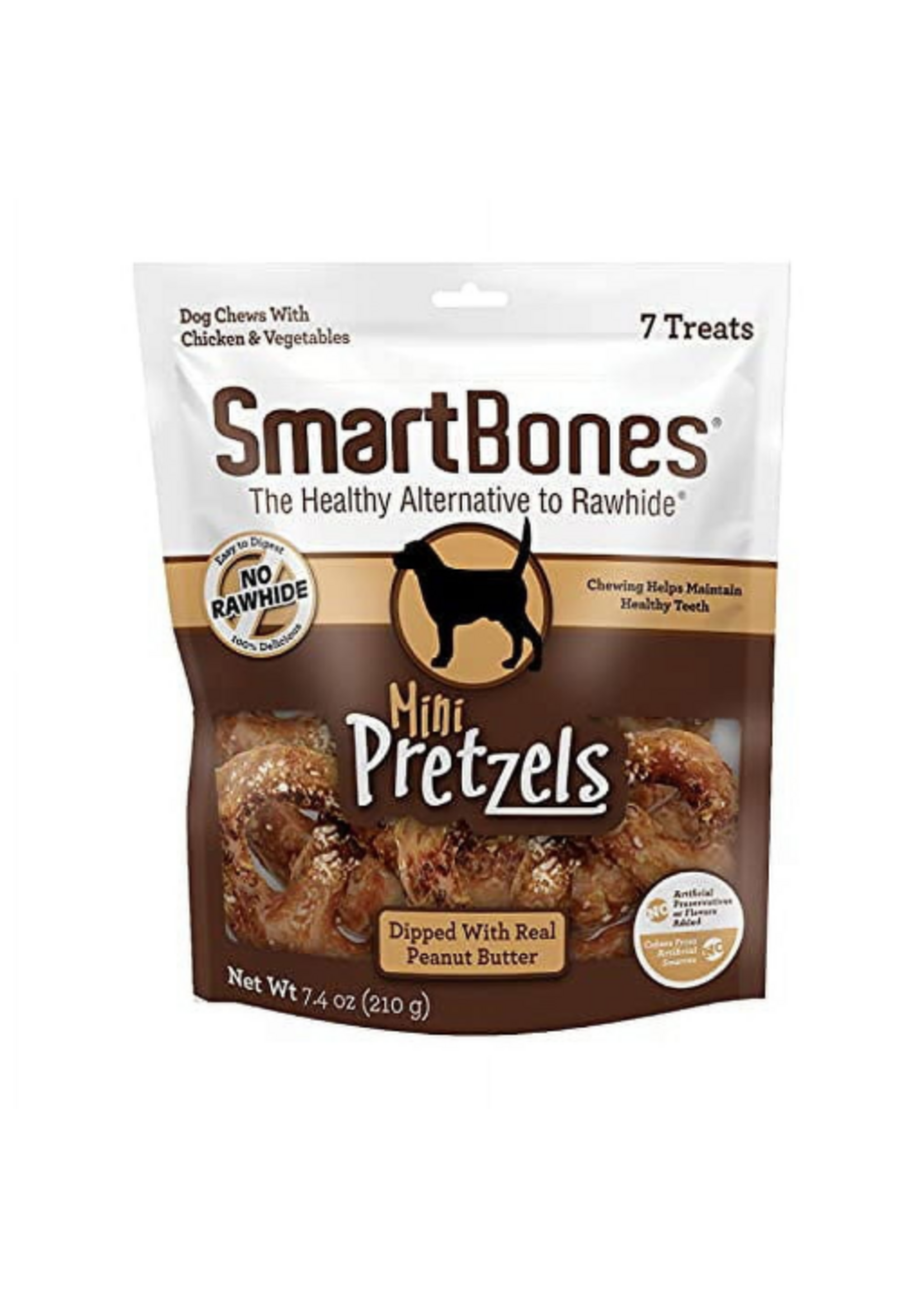 SmartBones SmartBones Mini Pretzels Peanut Butter Dog Treats - 7 Pack