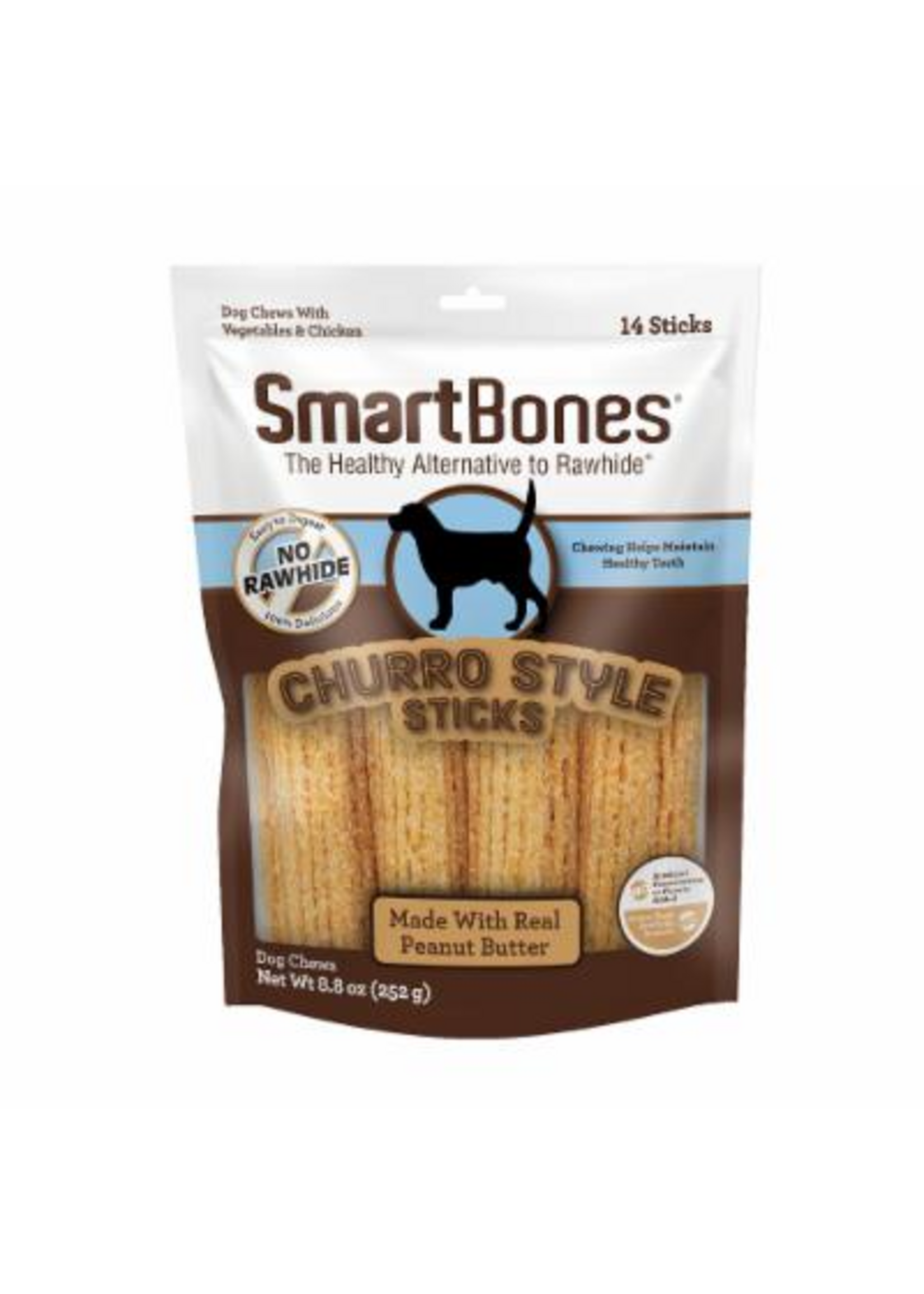 SmartBones SmartBones Churro-Style Sticks Peanut Butter Dog Treats - 14 Pack