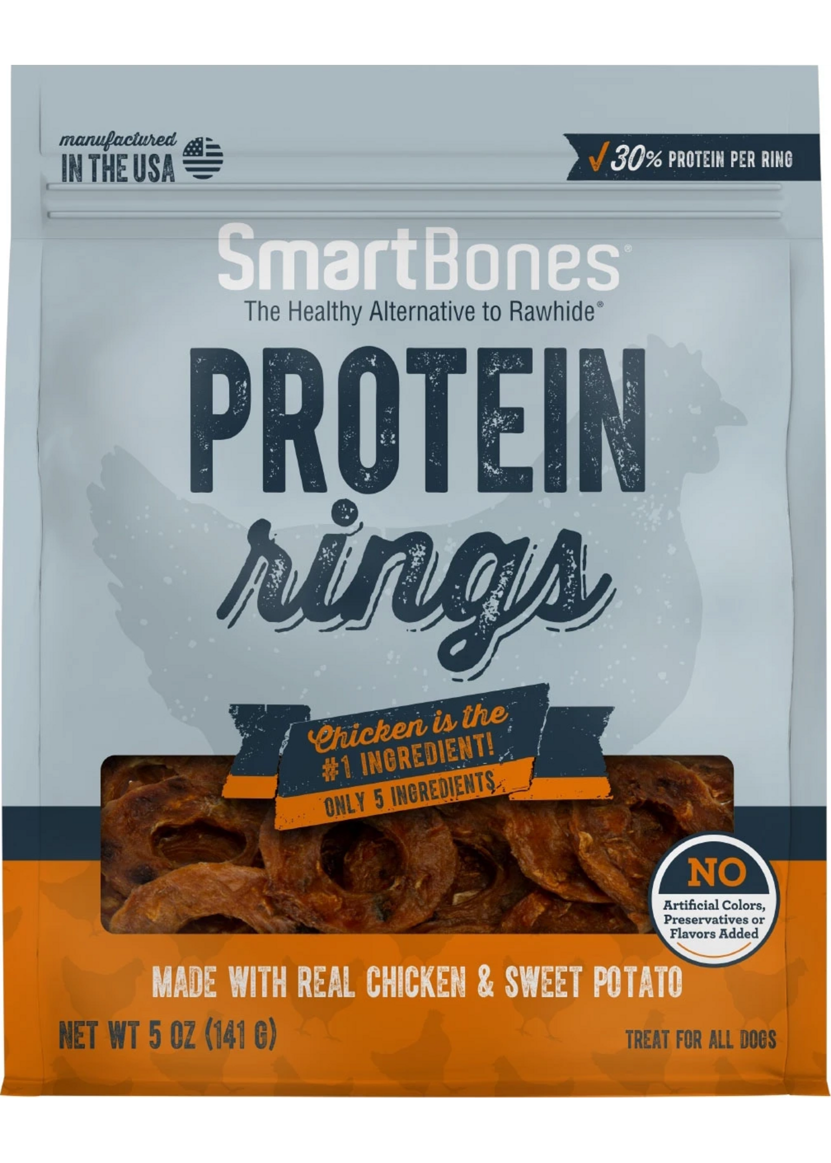 SmartBones SmartBones Protein Rings Chicken & Sweet Potato Dog Treats - 5 oz