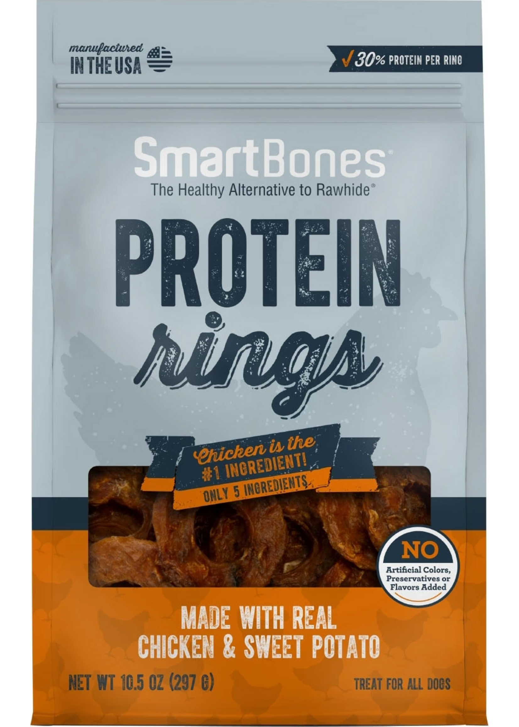 SmartBones SmartBones Protein Rings Chicken & Sweet Potato Dog Treats - 10.5 oz