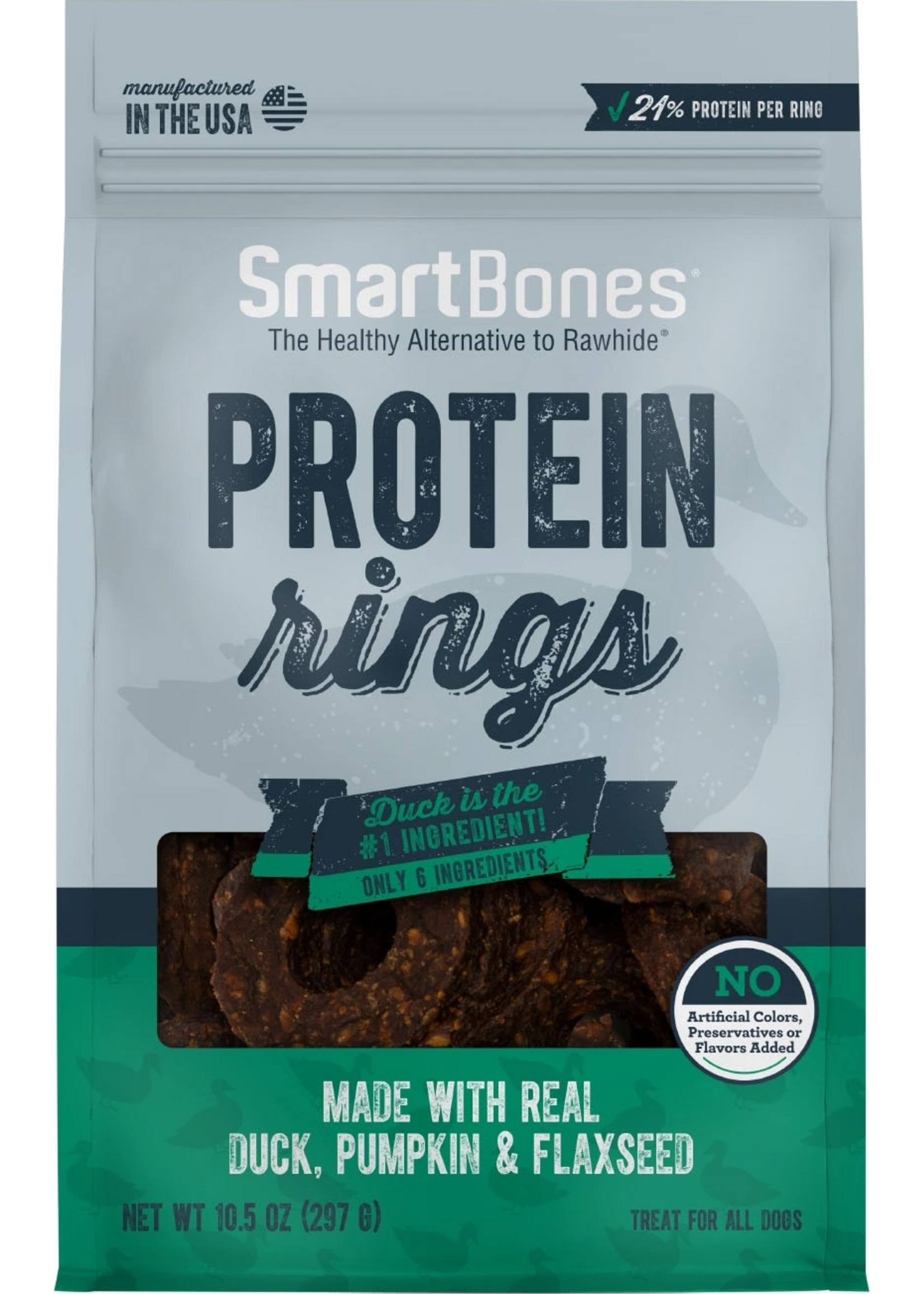 SmartBones SmartBones Protein Rings Duck, Pumpkin & Flaxseed Dog Treats - 10.5 oz