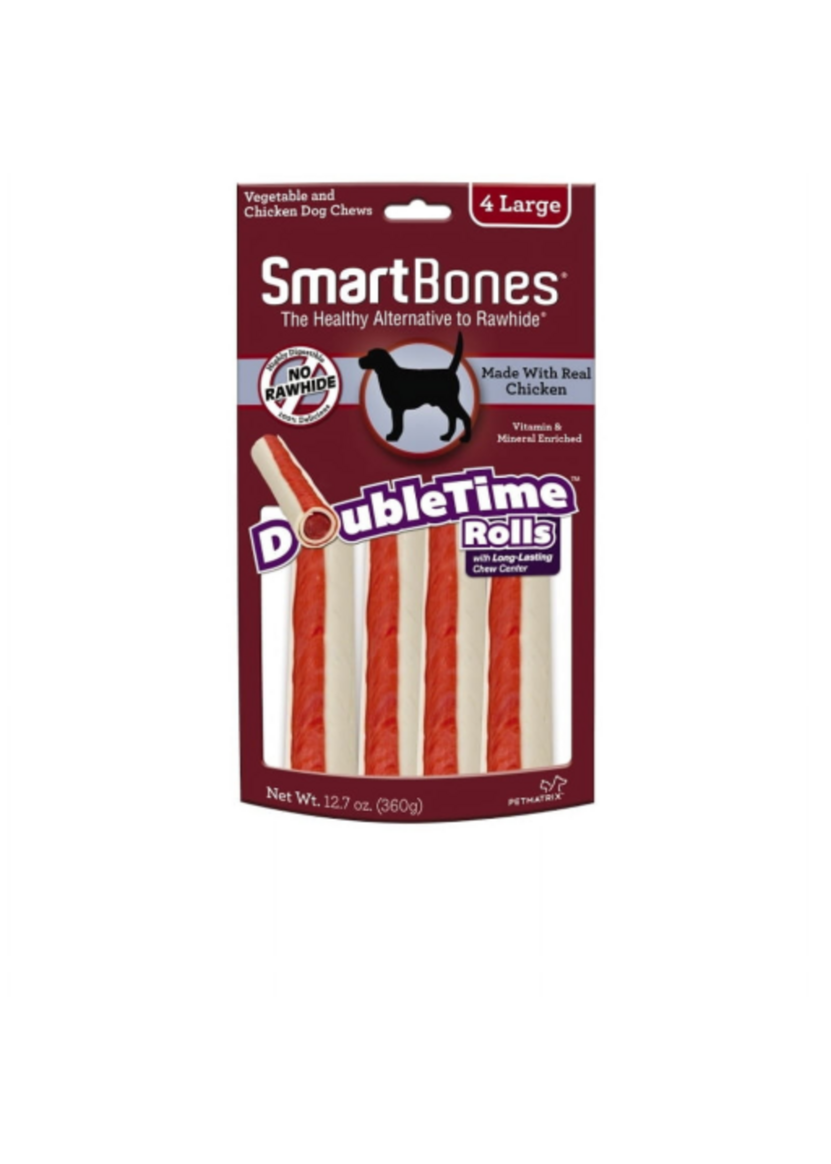 SmartBones SmartBones Doubletime Rolls Chicken Large Dog Treats - 4 Pack