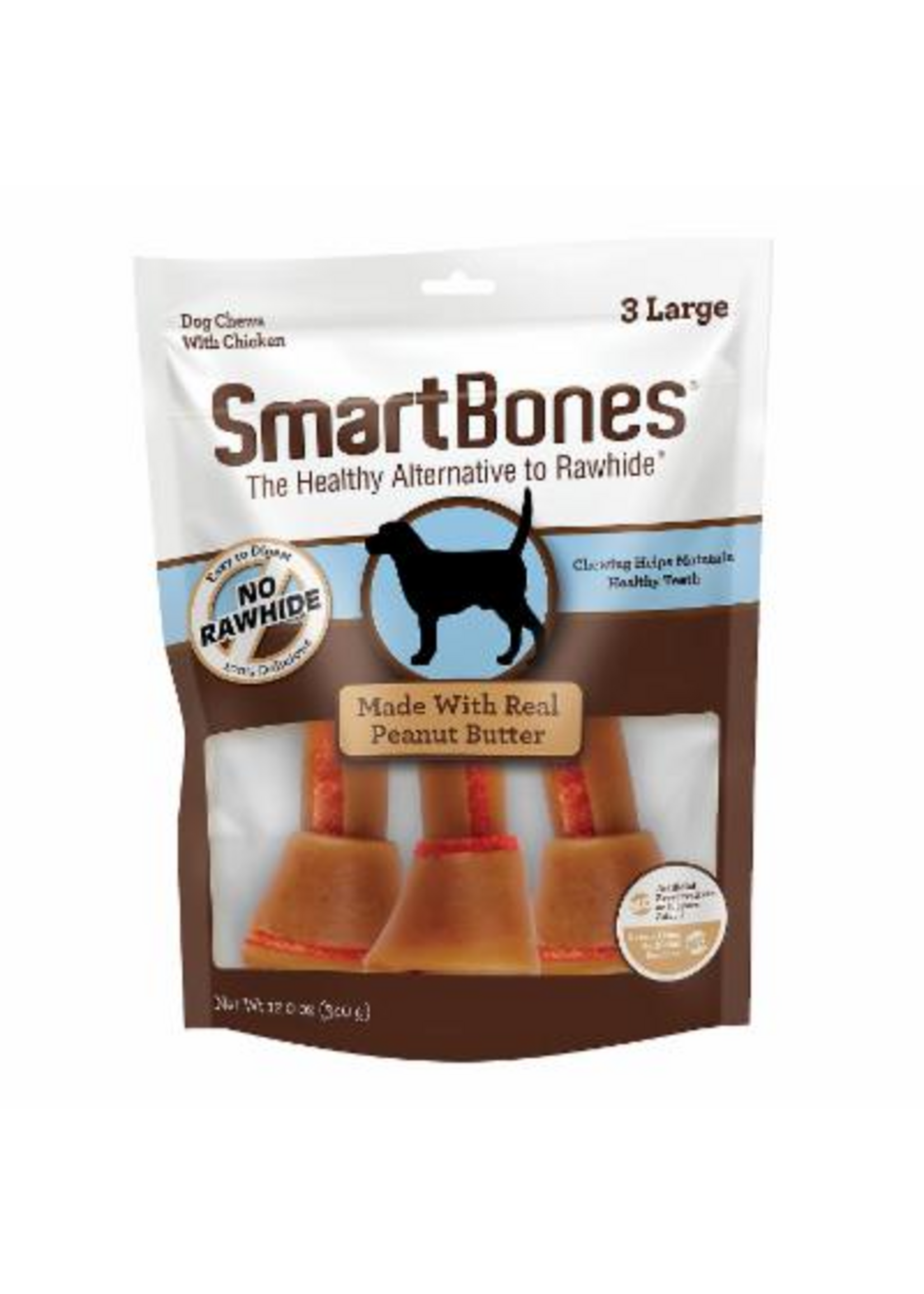 SmartBones SmartBones Peanut Butter Large Dog Treats - 3 Pack