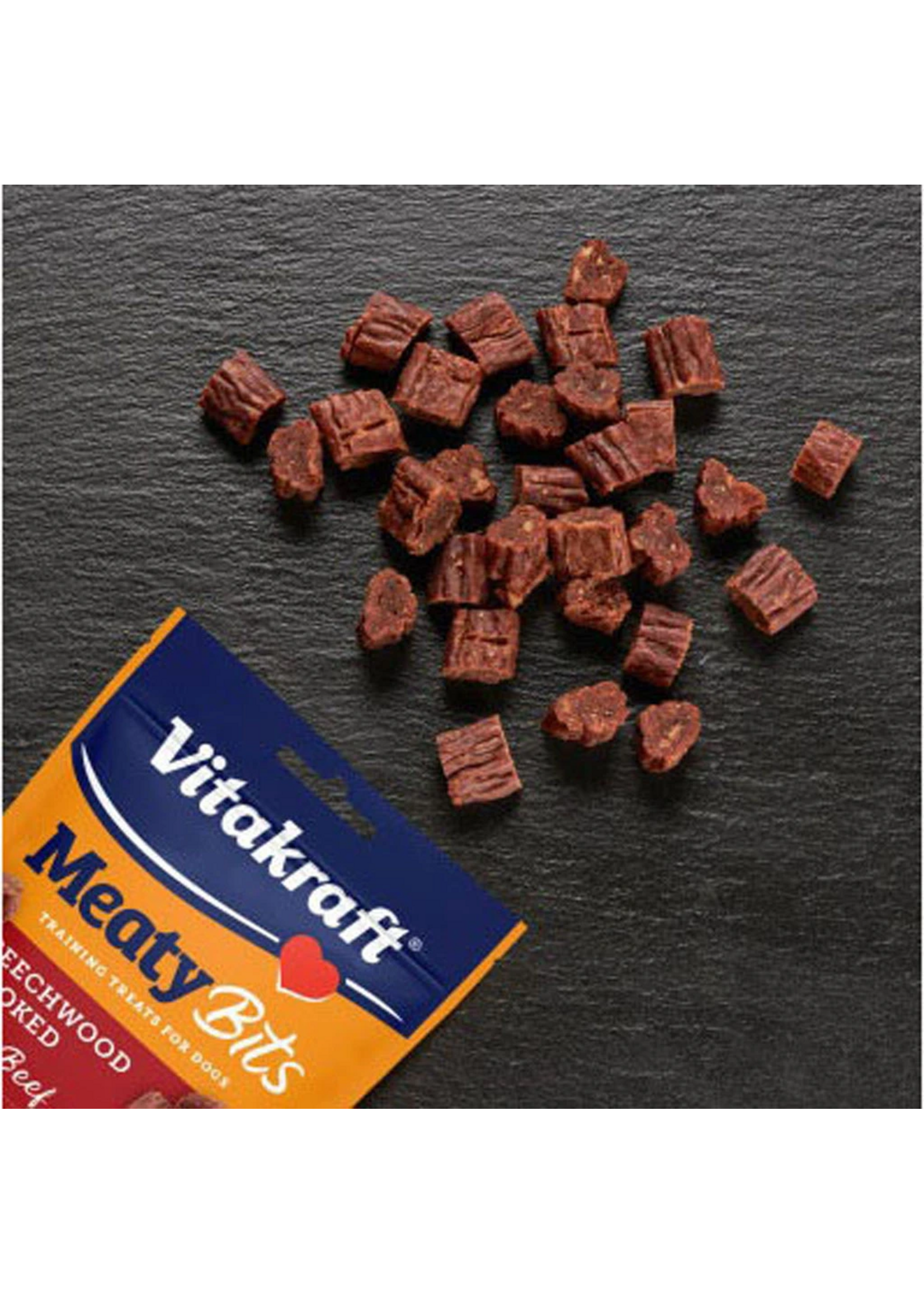 Vitakraft Sun Seed Vitakraft Meaty Bits Beechwood Smoked with Beef Dog Treats - 2.2 oz