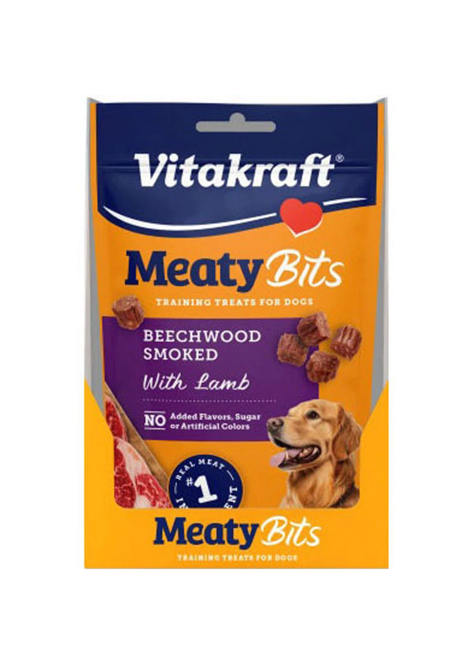 Vitakraft Sun Seed Vitakraft Meaty Bits Beechwood Smoked with Lamb Dog Treats - 2.2 oz