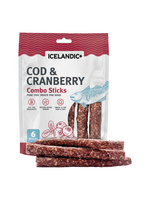 Icelandic+ Icelandic+ Cod & Cranberry Combo Sticks Dog Treats - 2 oz