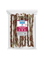 Icelandic+ Icelandic+ Bully Stick Wrapped with Fish Skin Dog Treat - 12", Single
