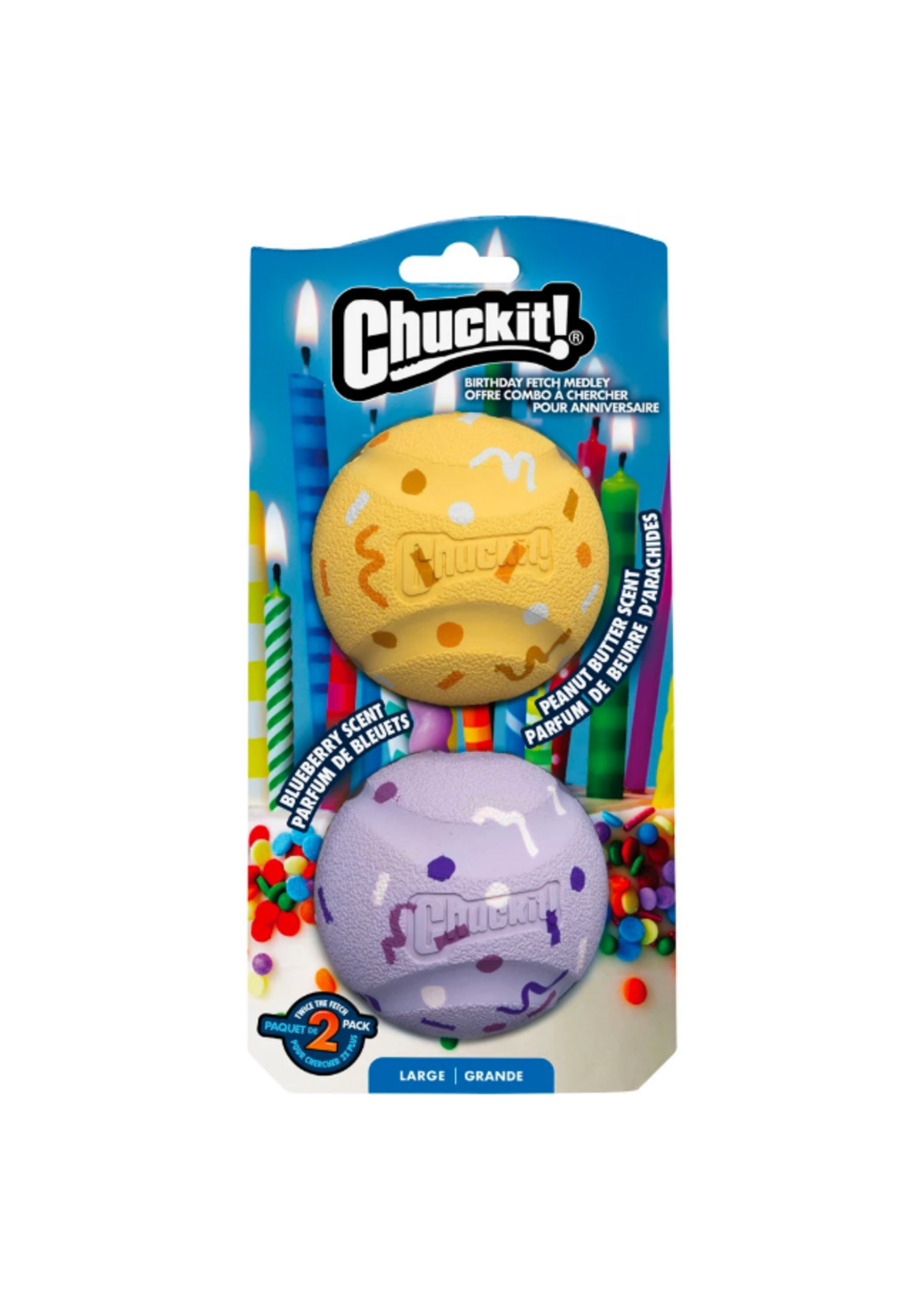 Petmate Chuckit! Birthday Ball Large 2 ct