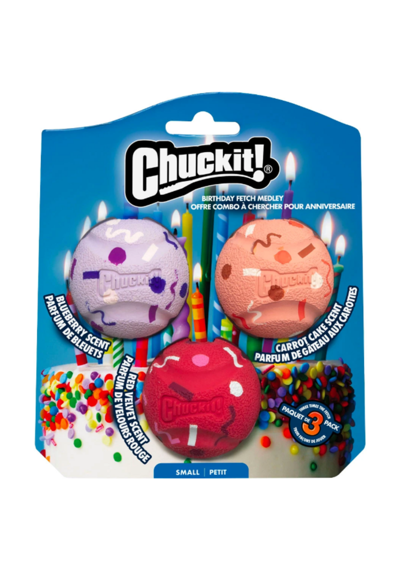 Petmate Chuckit! Birthday Ball Small 3 ct