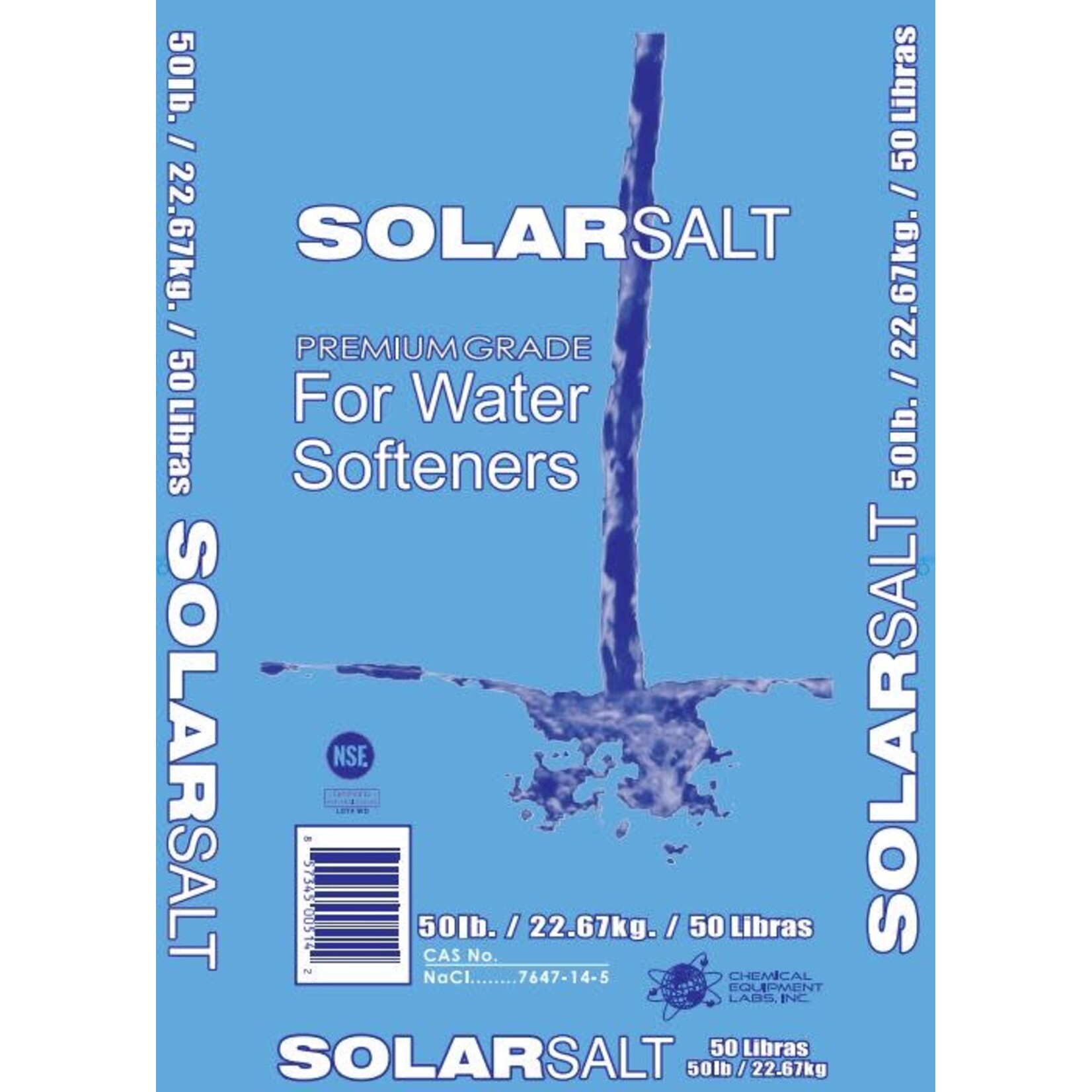 Chemical Equipment Labs SOLAR SALT 50LBS