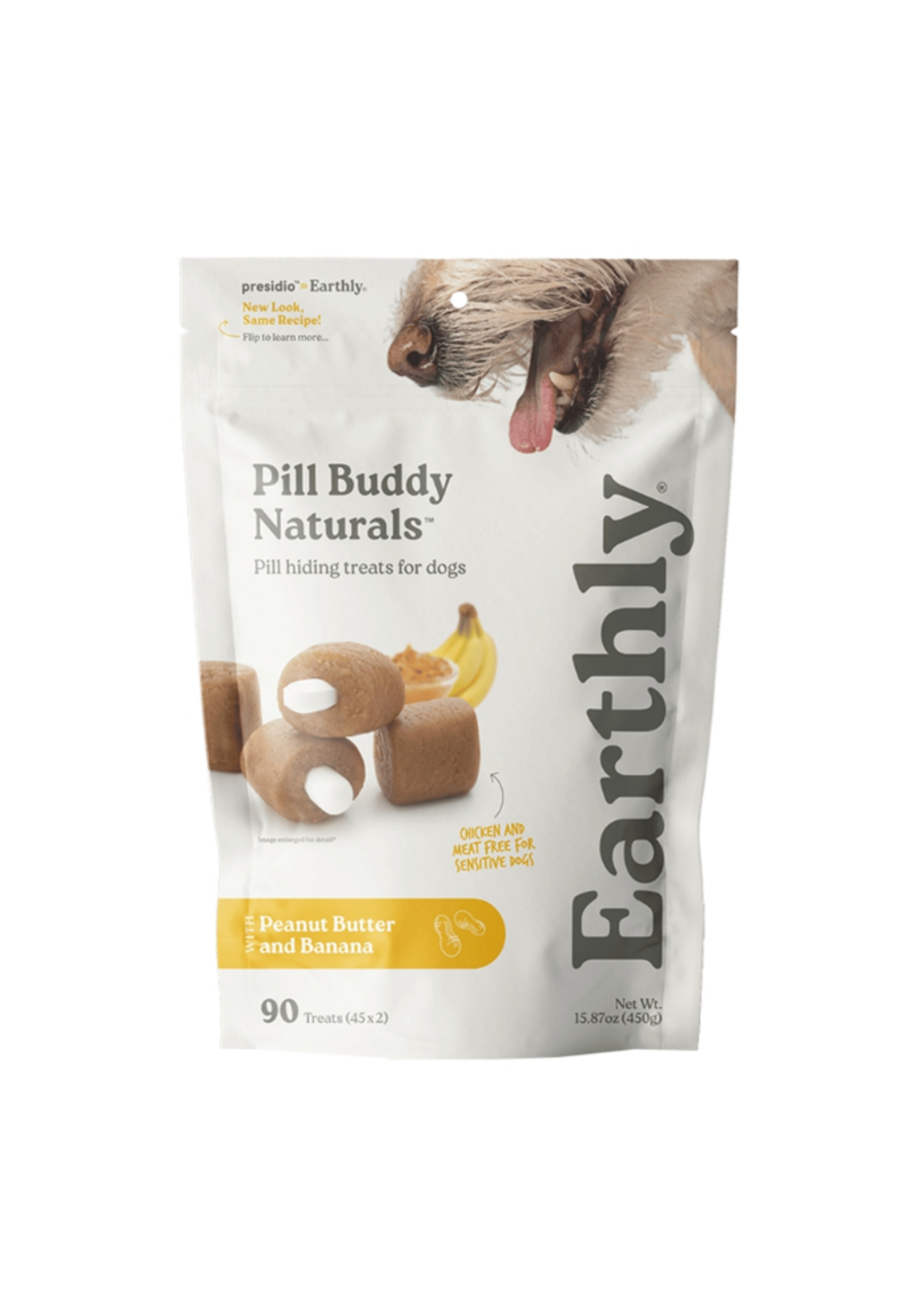 Earthly Pet Earthly Dog Pill Buddy Naturals Peanut Butter & Banana - 90 Ct