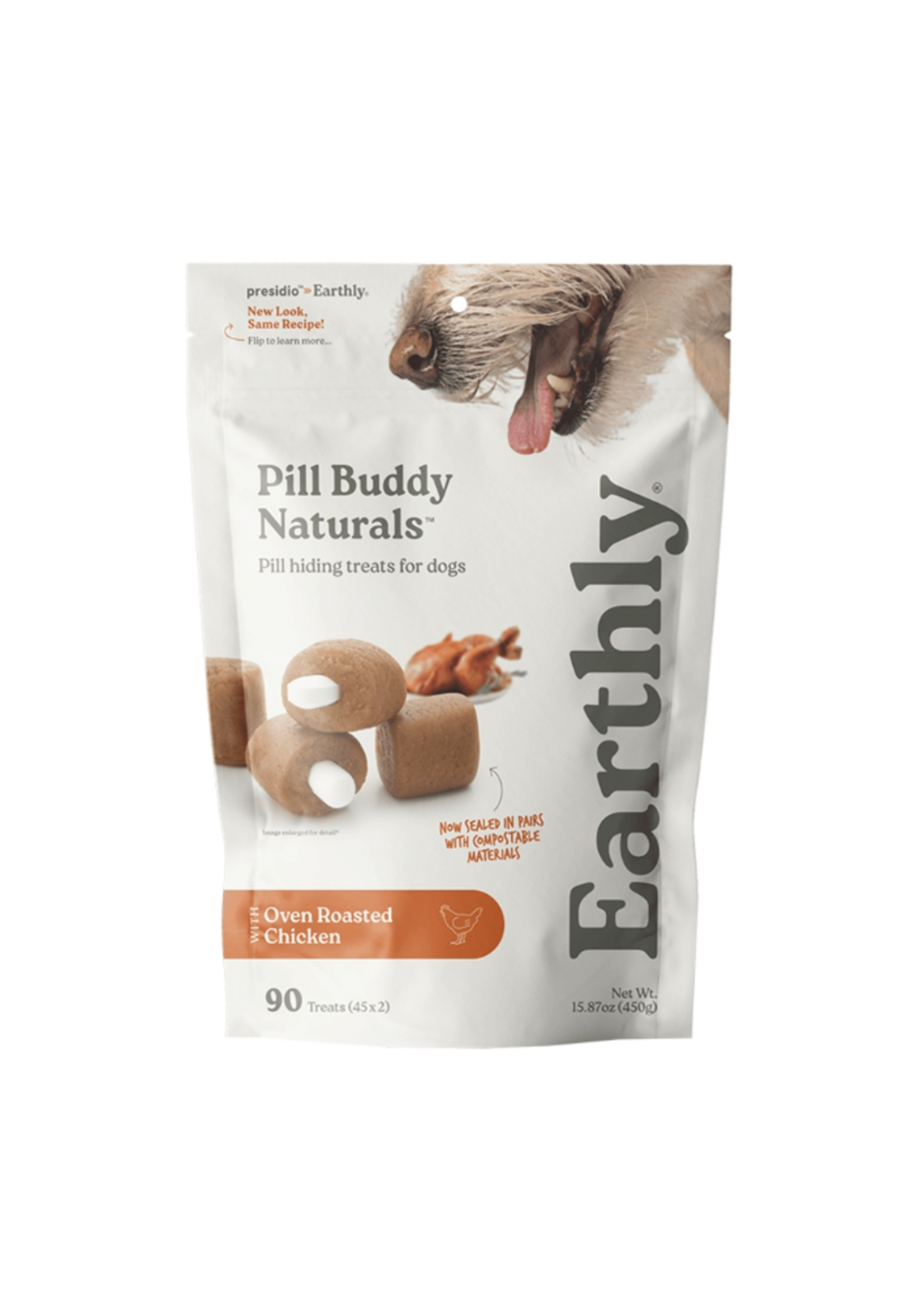 Earthly Pet Earthly Dog Pill Buddy Naturals Chicken - 90 Ct