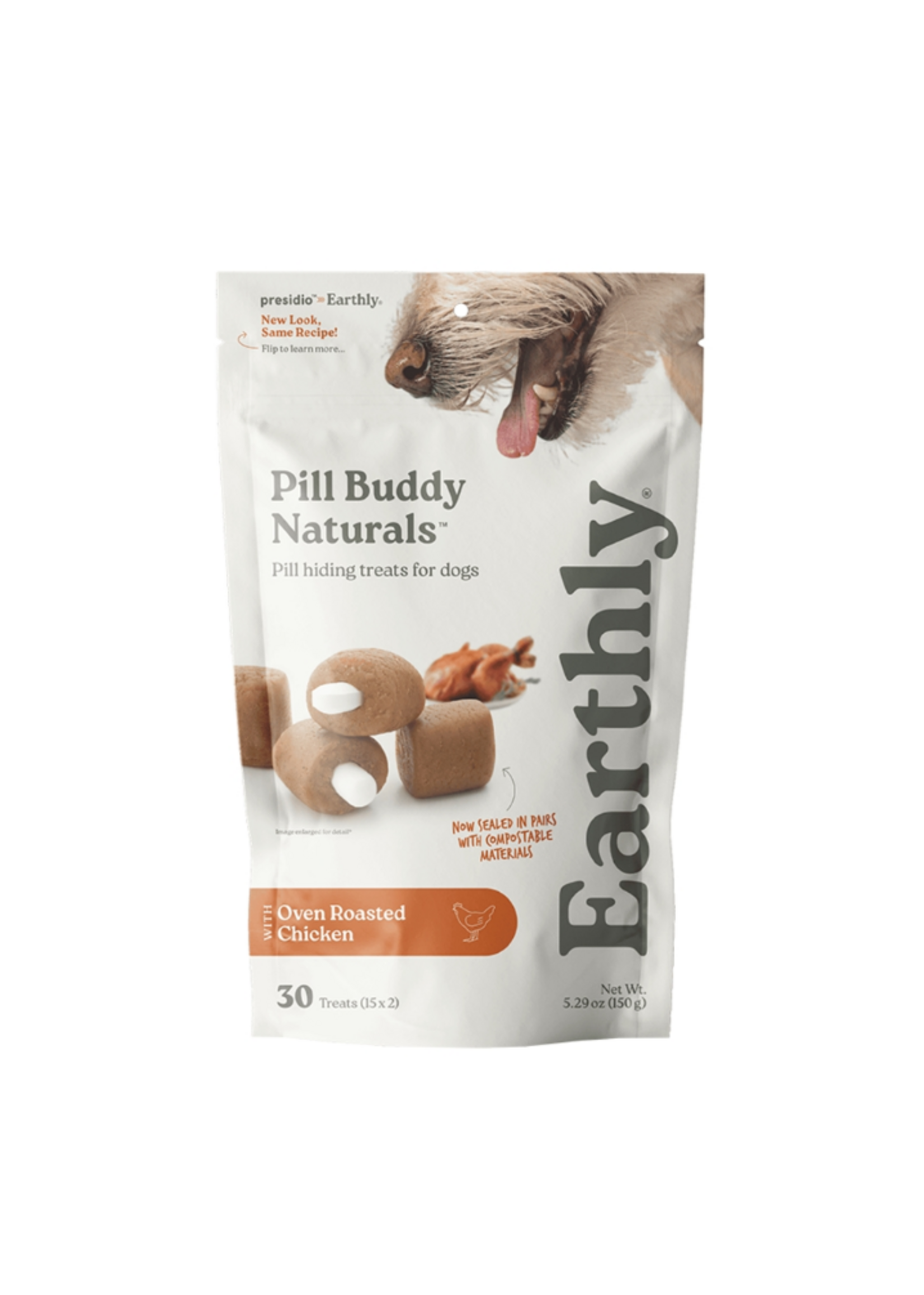 Earthly Pet Earthly Dog Pill Buddy Naturals Chicken - 30 Ct