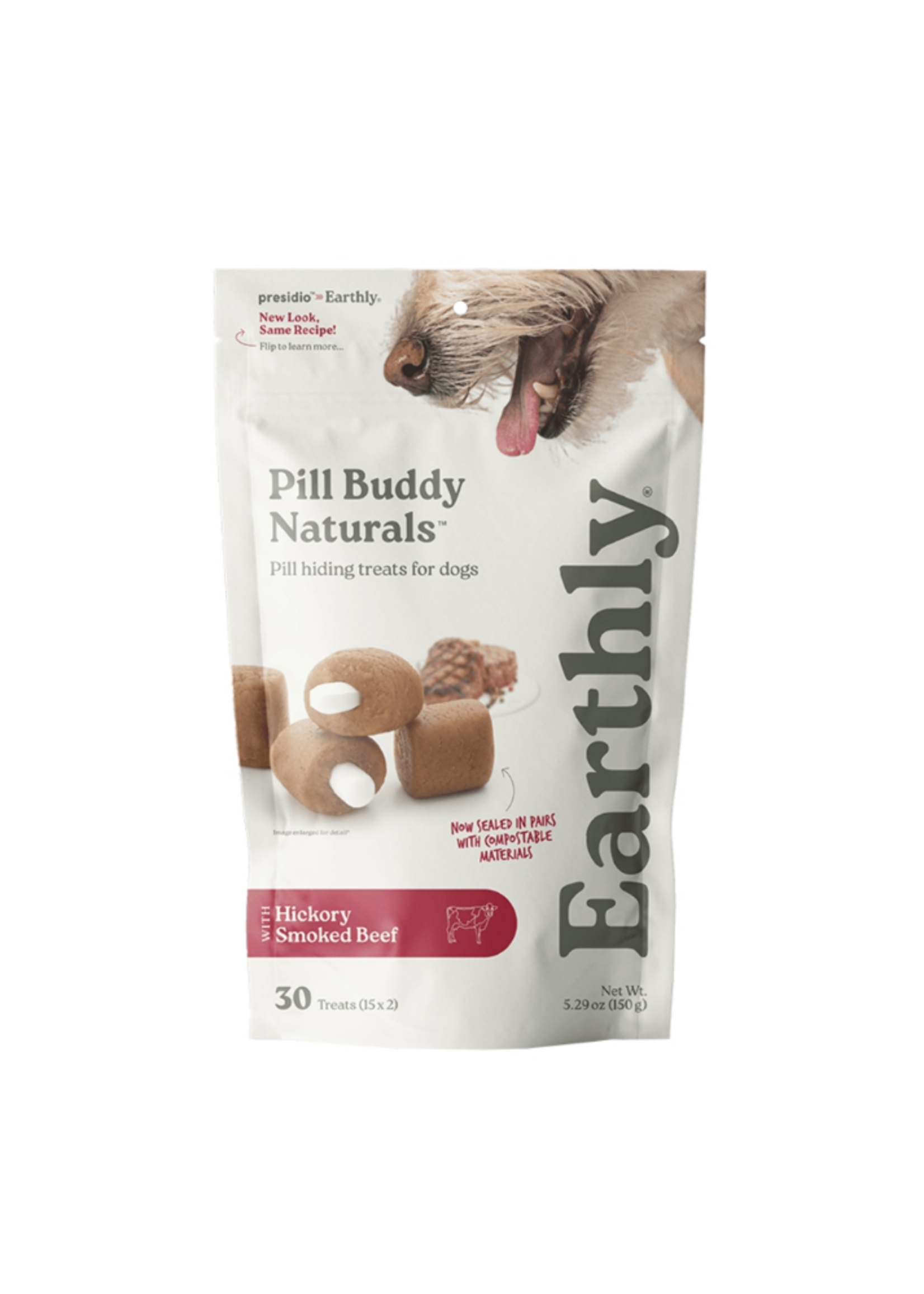 Earthly Pet Earthly Dog Pill Buddy Naturals Beef - 30 Ct