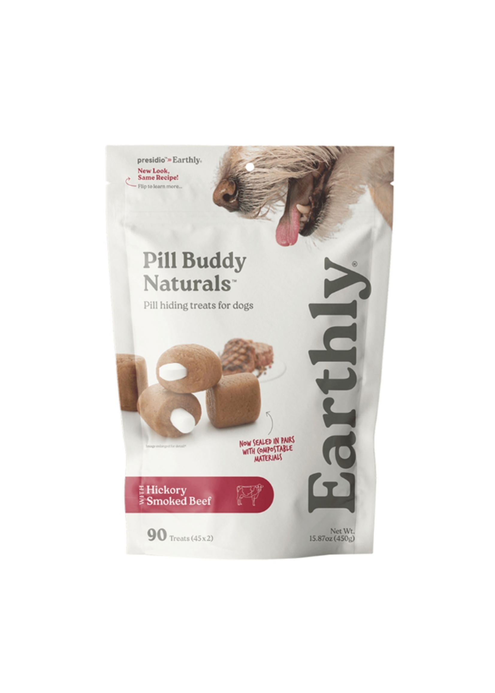 Earthly Pet Earthly Dog Pill Buddy Naturals Beef - 90 Ct