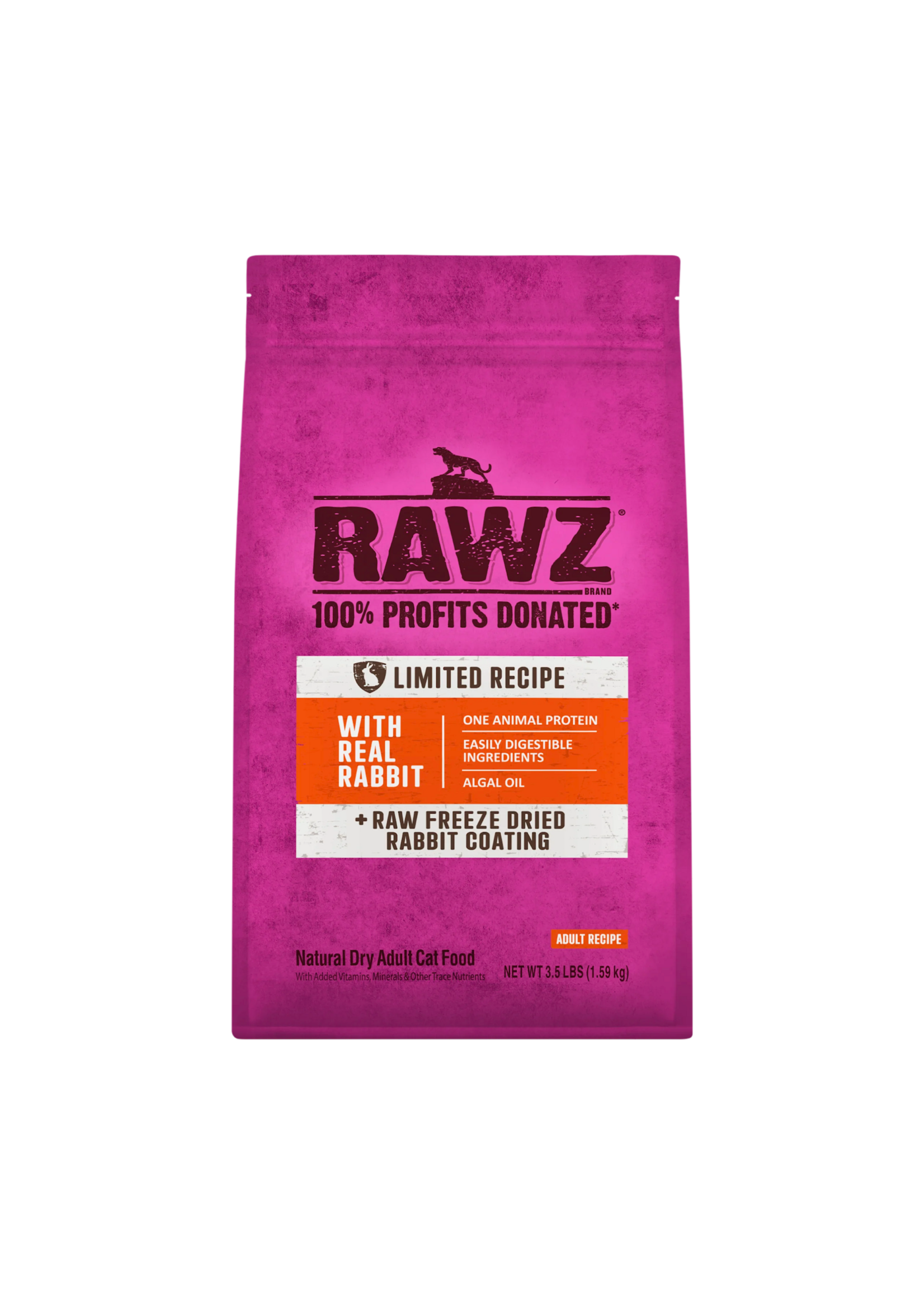 RAWZ RAWZ Limited Recipe Rabbit Dry Cat Food - 3.5 lb