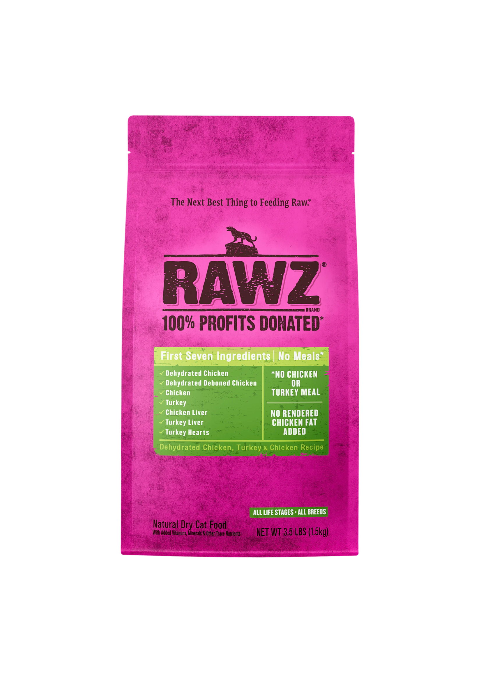RAWZ RAWZ Chicken & Turkey Dry Cat Food - 3.5 lb