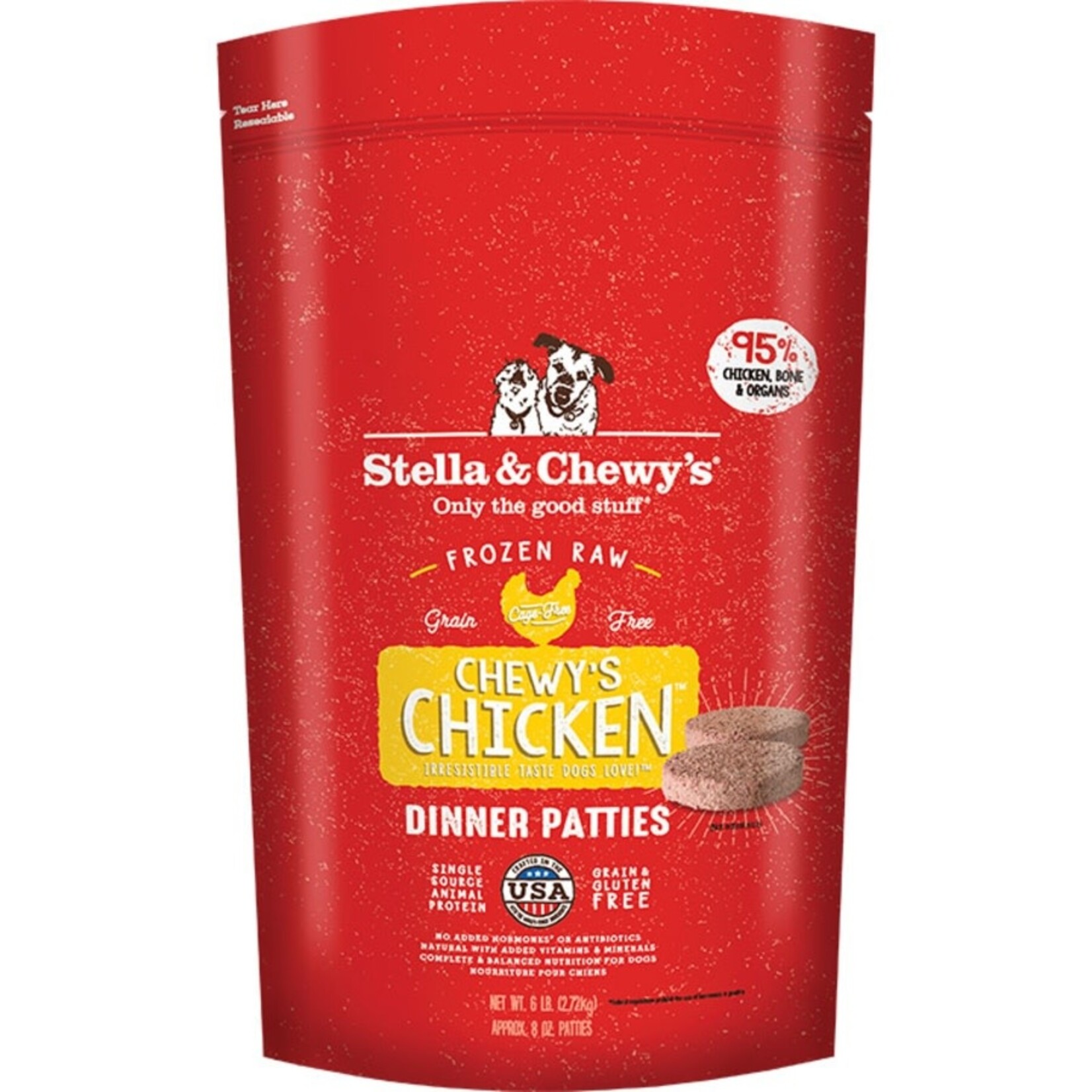 Stella & Chewy's Stella & Chewy's Dog Frozen Raw Dinner Patties - Chicken - 12 lb