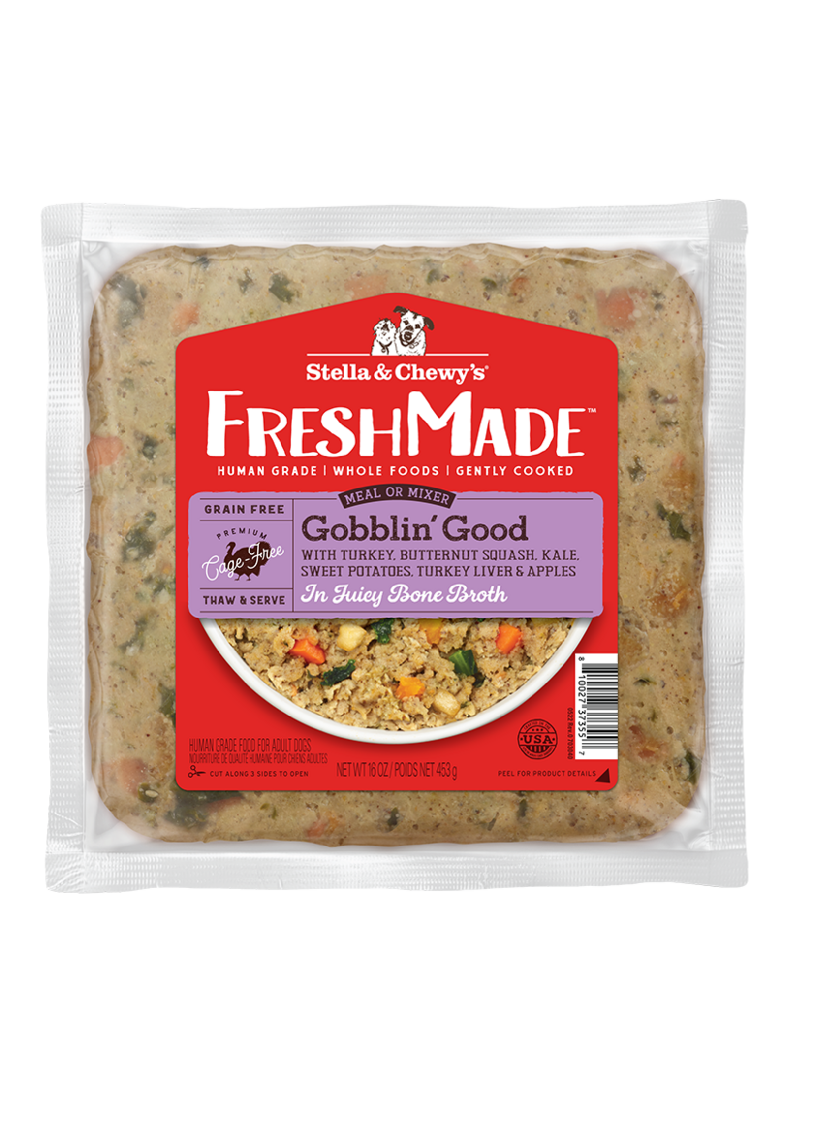 Stella & Chewy's Stella & Chewy's FreshMade Gobblin' Good Frozen Dog Food - 16 oz