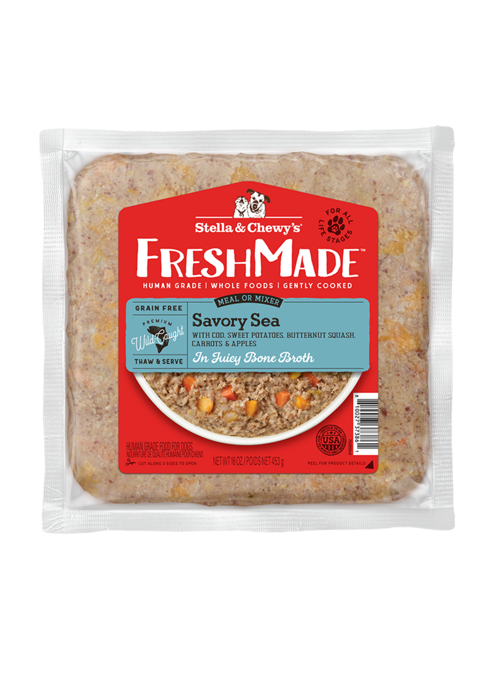 Stella & Chewy's Stella & Chewy's FreshMade Savory Sea Frozen Dog Food - 16 oz