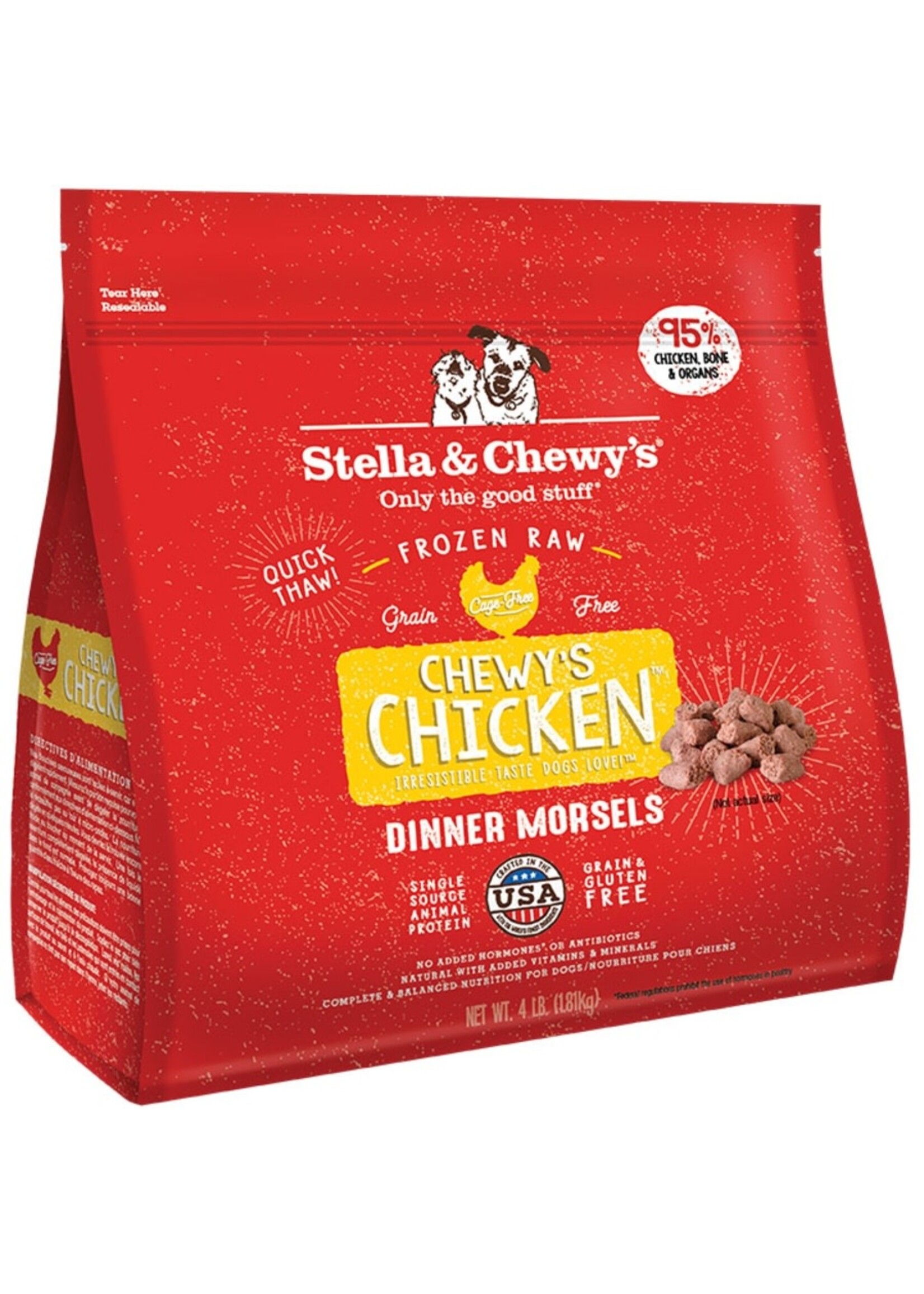Stella & Chewy's Stella & Chewy's Dog Frozen Raw Dinner Morsels - Chicken - 4 lb