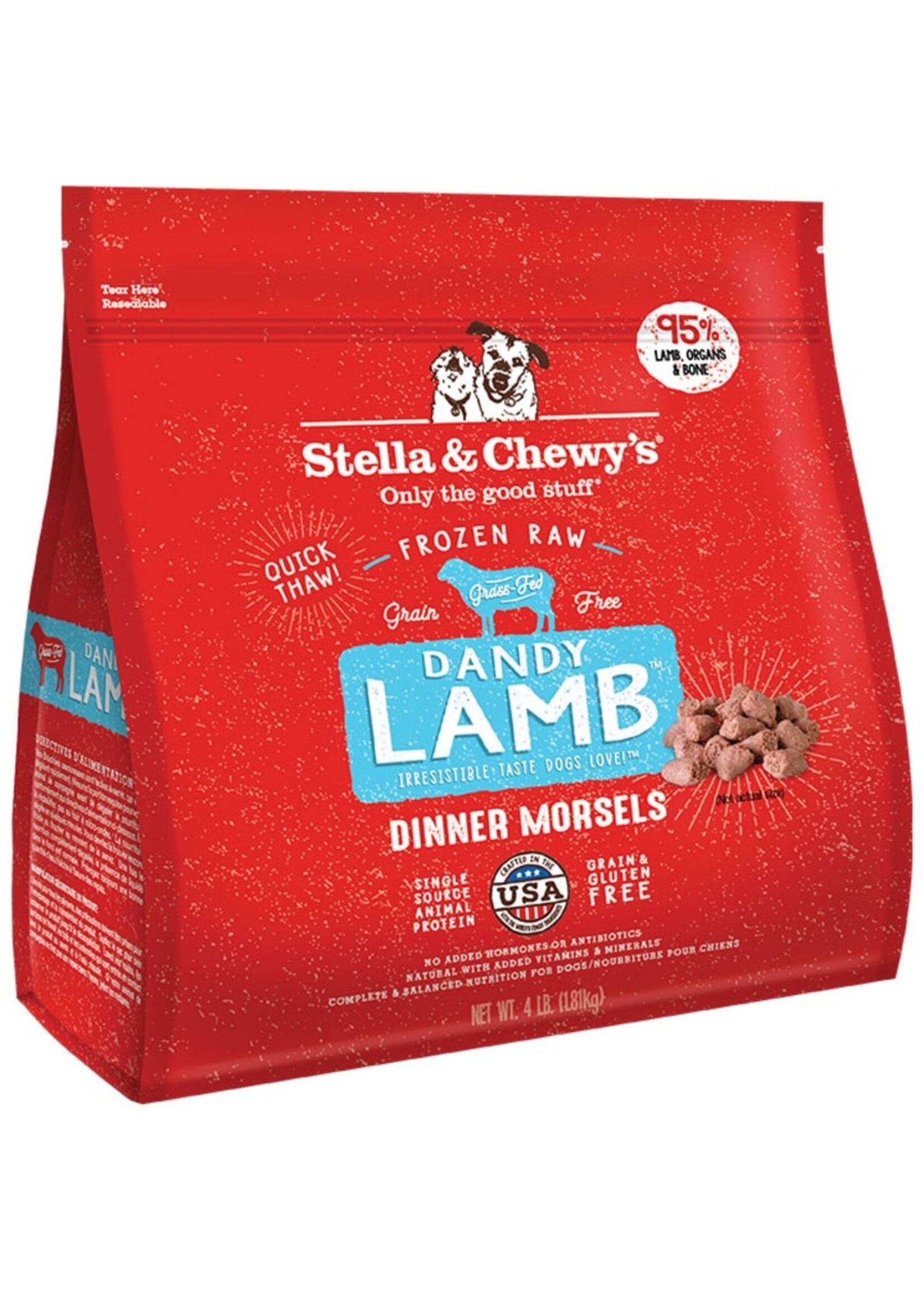 Stella & Chewy's Stella & Chewy's Dog Frozen Raw Dinner Morsels - Dandy Lamb - 4 lb